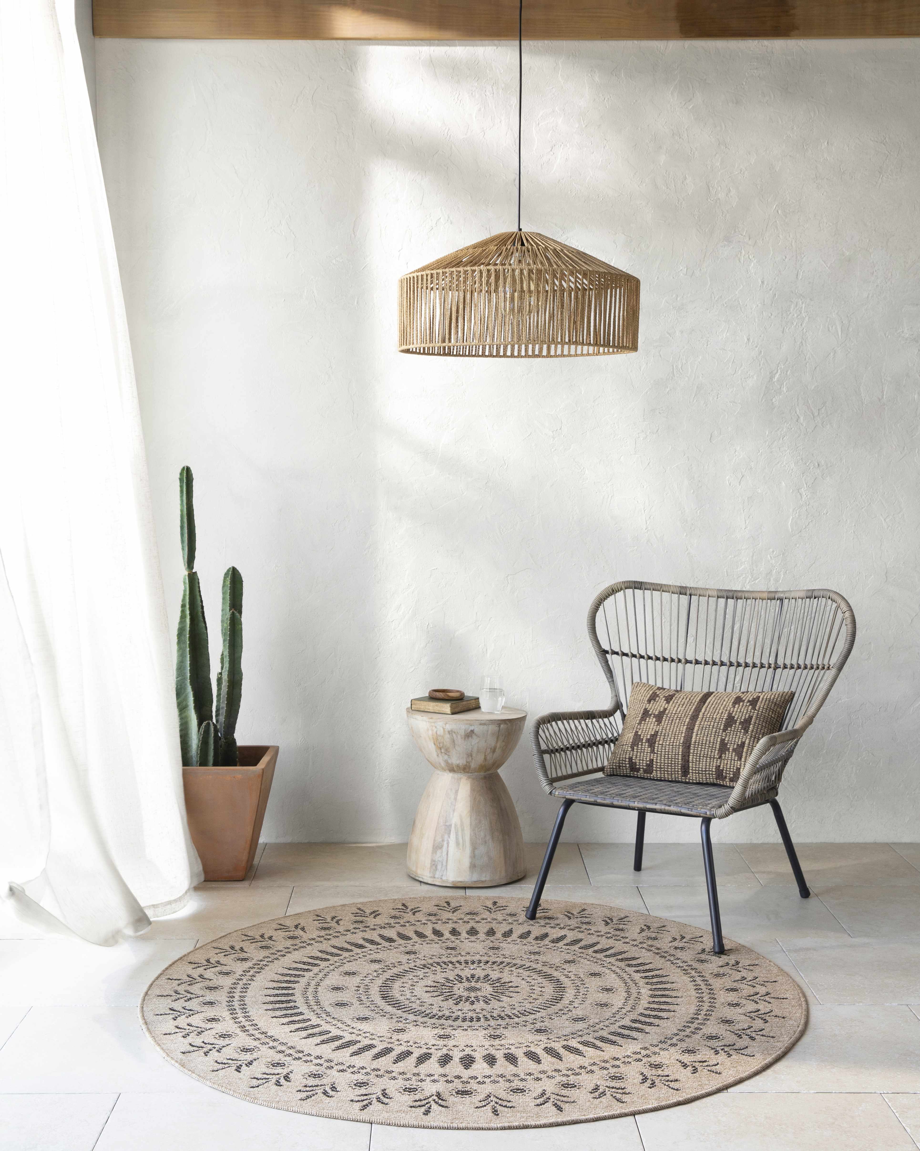 Beata Round Faux Jute Rug - Clearance - Image 2