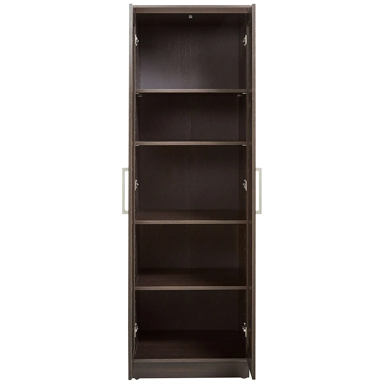 Bedroom Wardrobe Cabinet Storage Closet Organizer in Dark Brown Oak Finish - Image 2