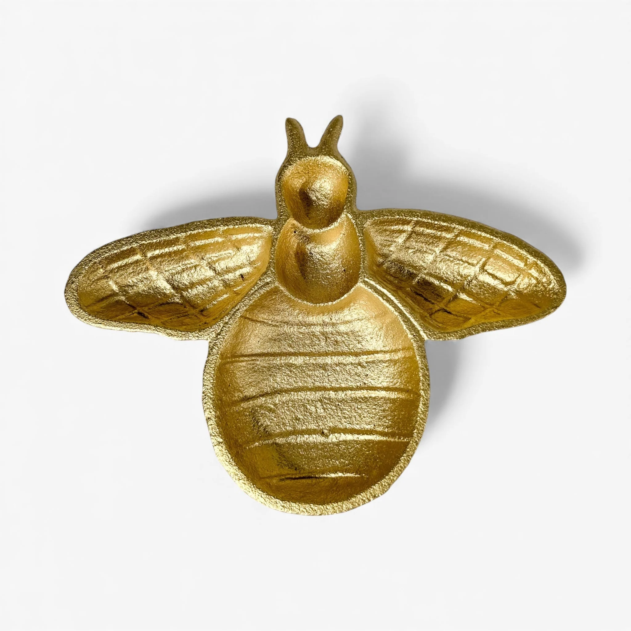 Bee Trinket Dish Gold Cast Iron Home Decor - Image 2