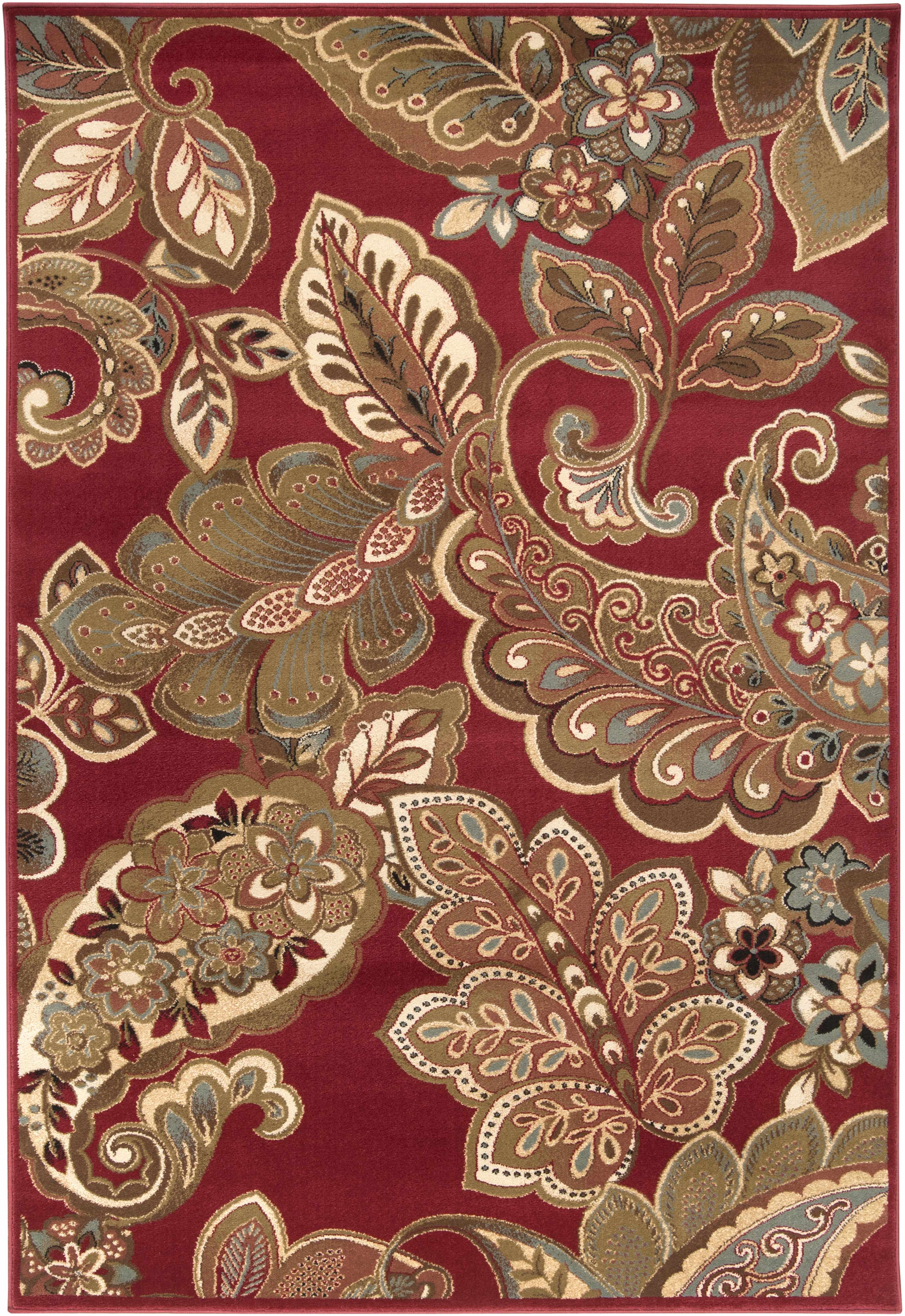 Beedeville Red Floral Rug - Image 7