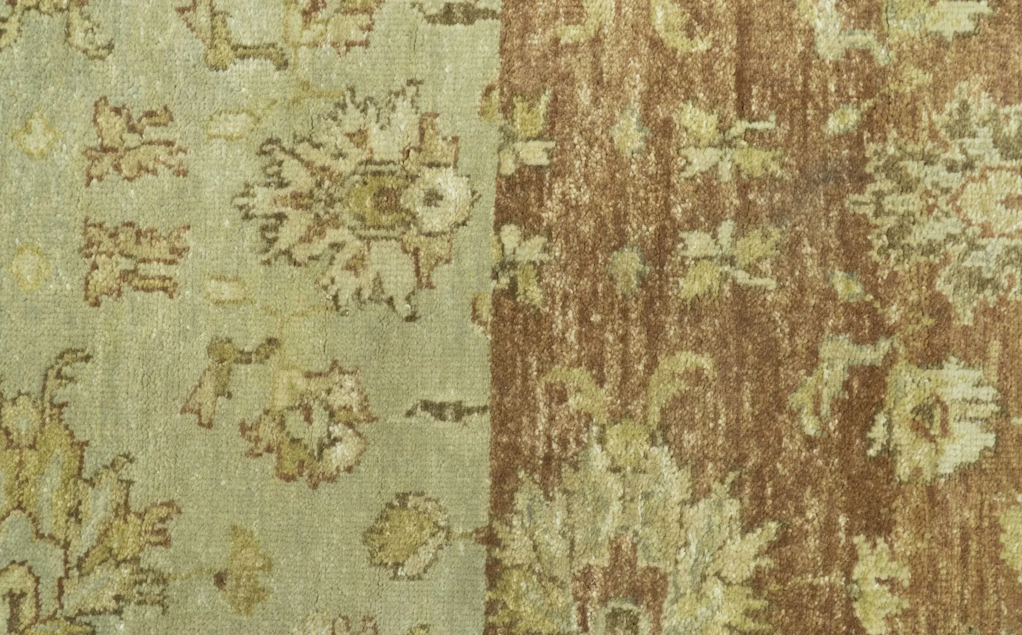 Beige And Rust Traditional Serapi Design Hand Knotted 2x5 Wool Area Rug - Image 7