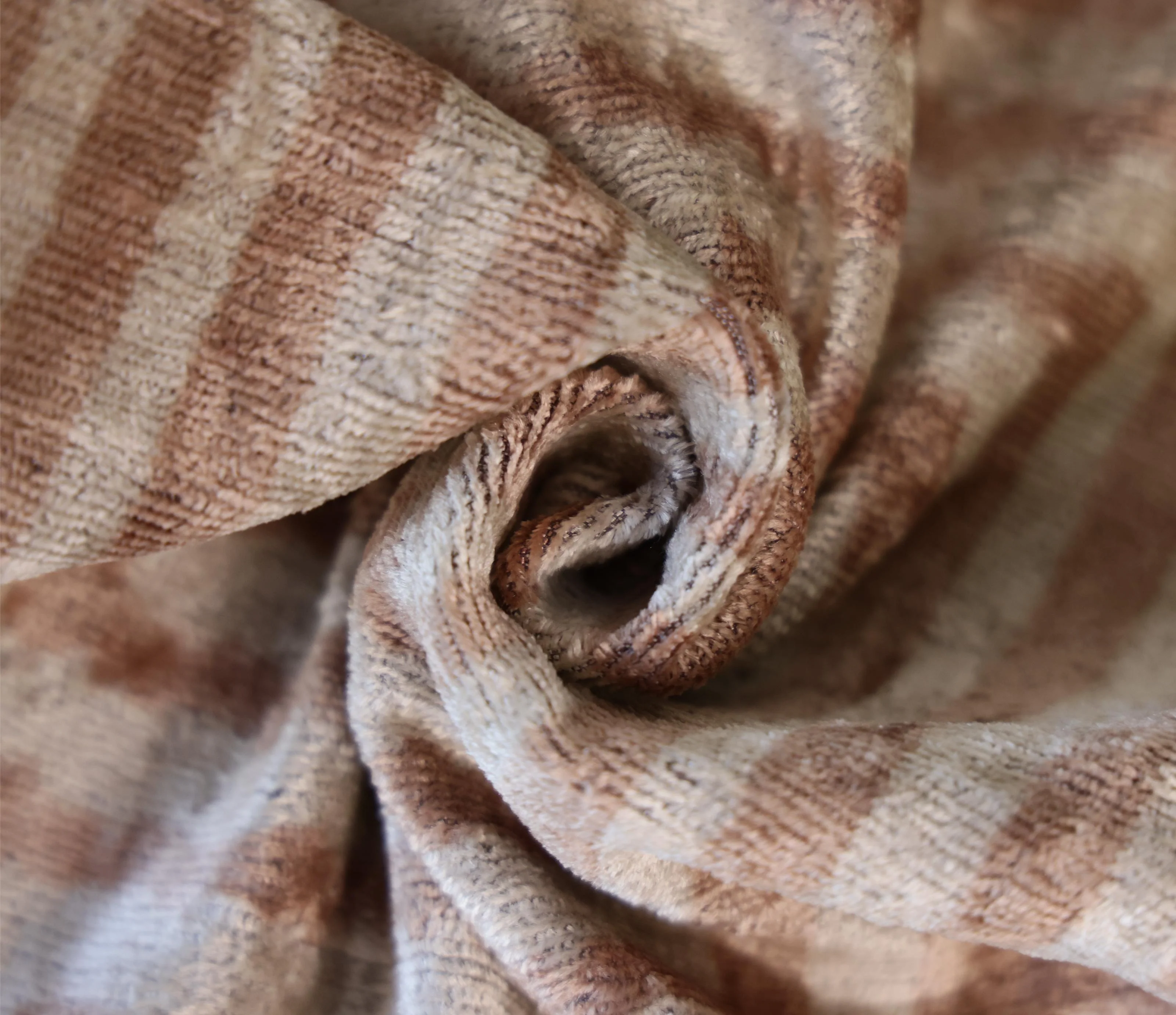 Beige Geometric Silk Velvet Pillow 16x24 Handmade Luxury Cushion - Image 2