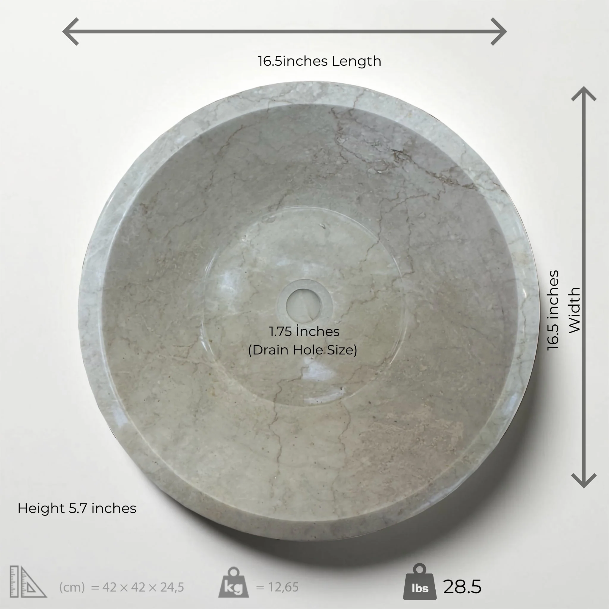Beige Marble Sink - Image 4