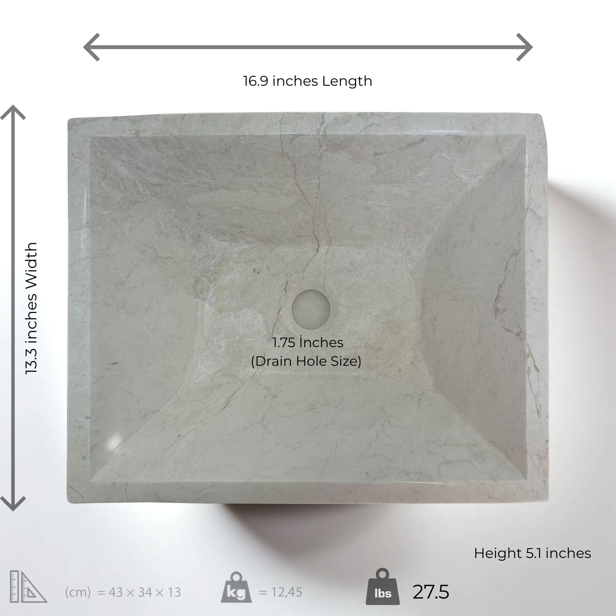 Beige Marble Sink - Image 2