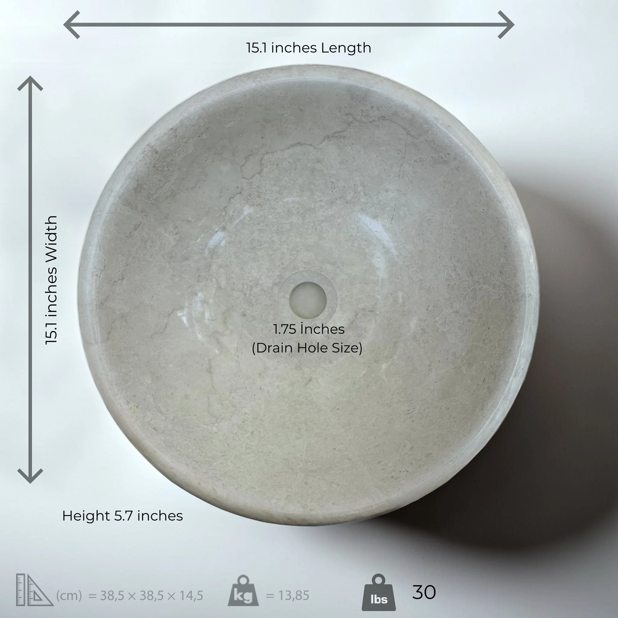 Beige Marble Sink - Image 2