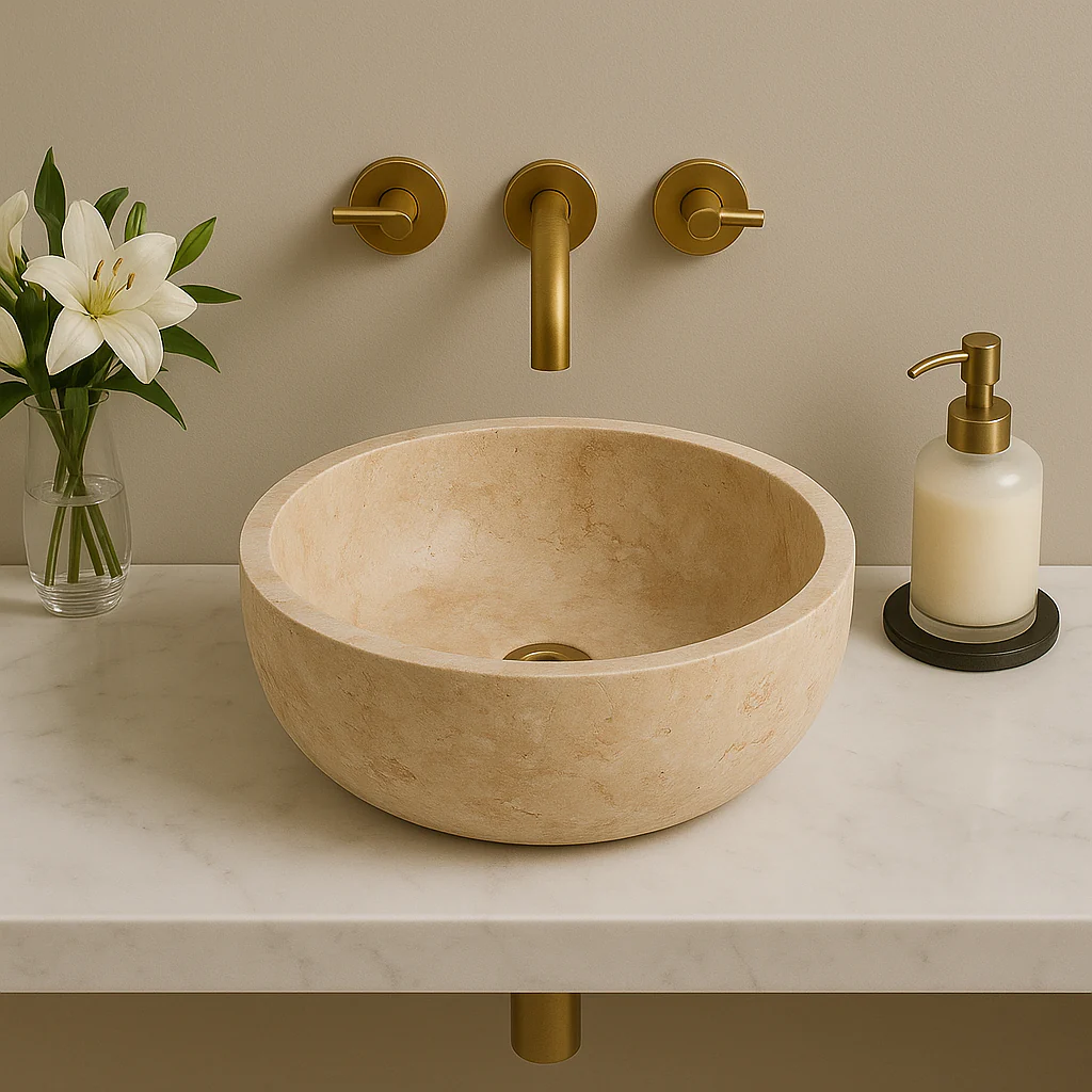 Beige Travertine Sink - Image 3