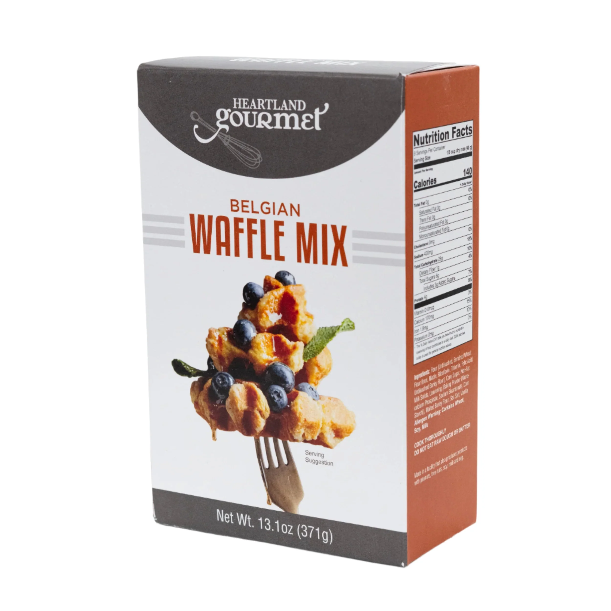 Belgian Waffle Mix | Pack of 6 | 13.1 oz | Heartland Gourmet - Image 2
