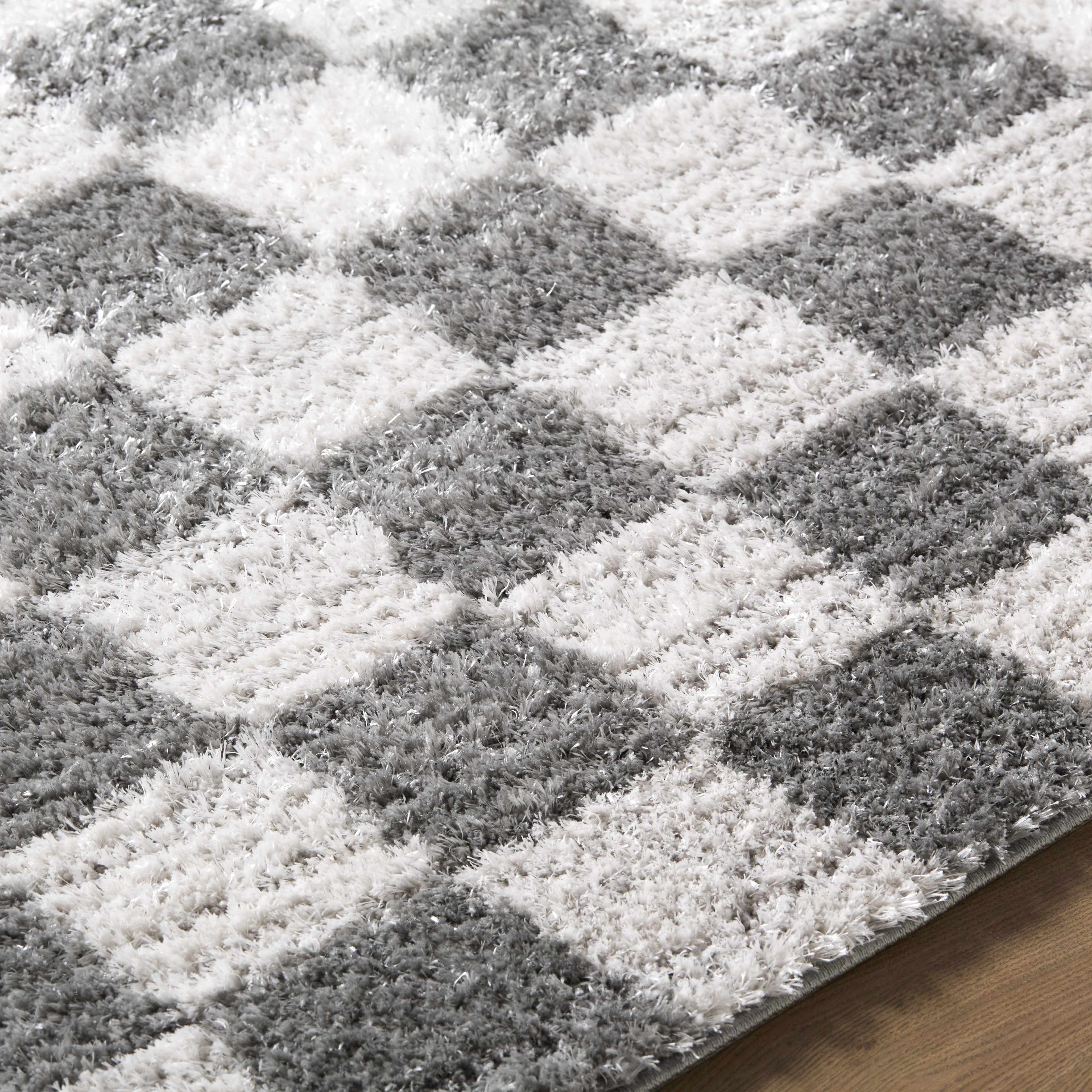 Belita Charcoal Luxe Shag Area Rug - Image 10