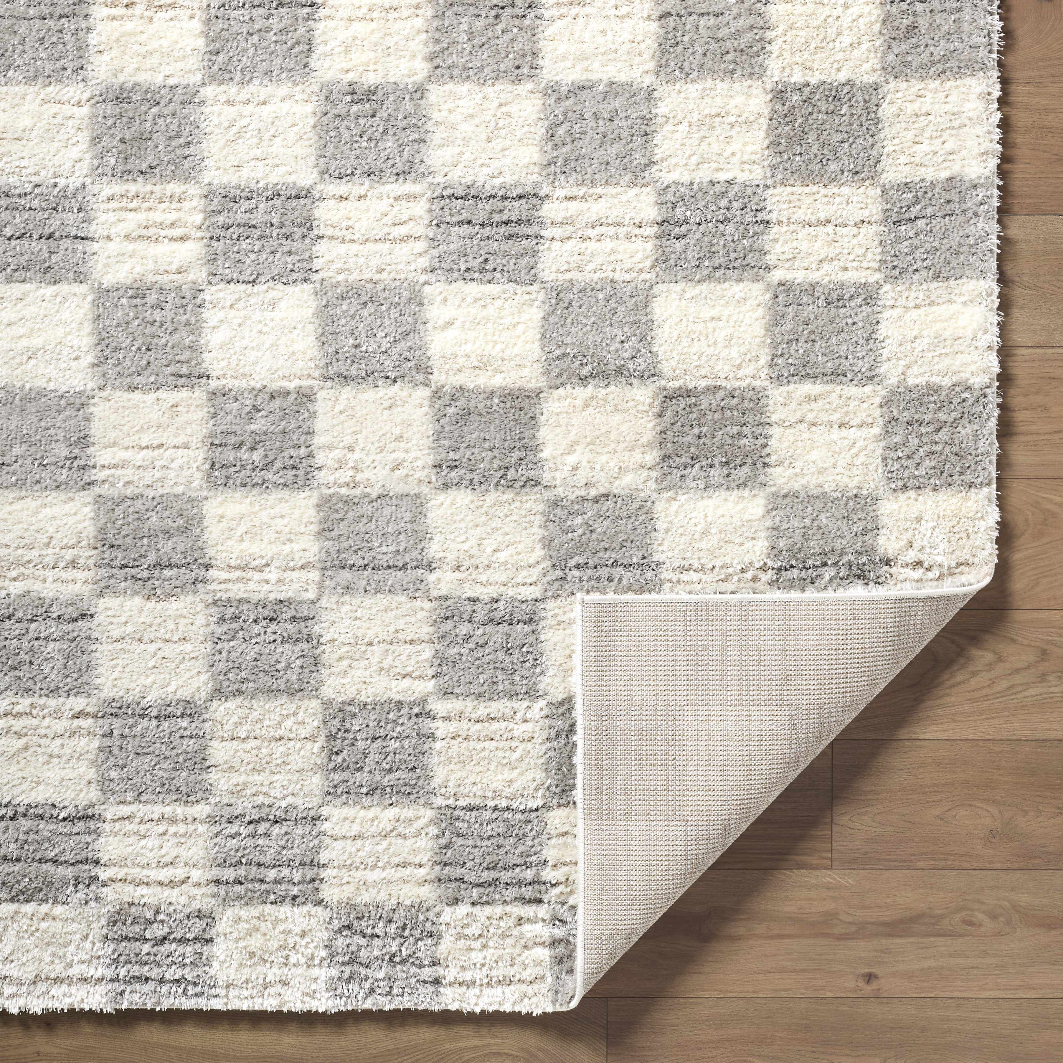 Belita Tan Luxe Shag Area Rug - Image 9