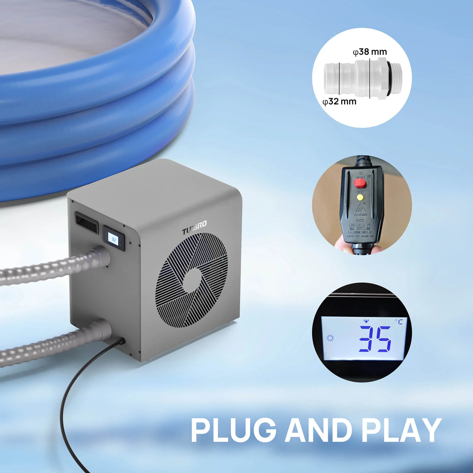 Beluga Inverter Pool Heat Pump - European version - Image 6