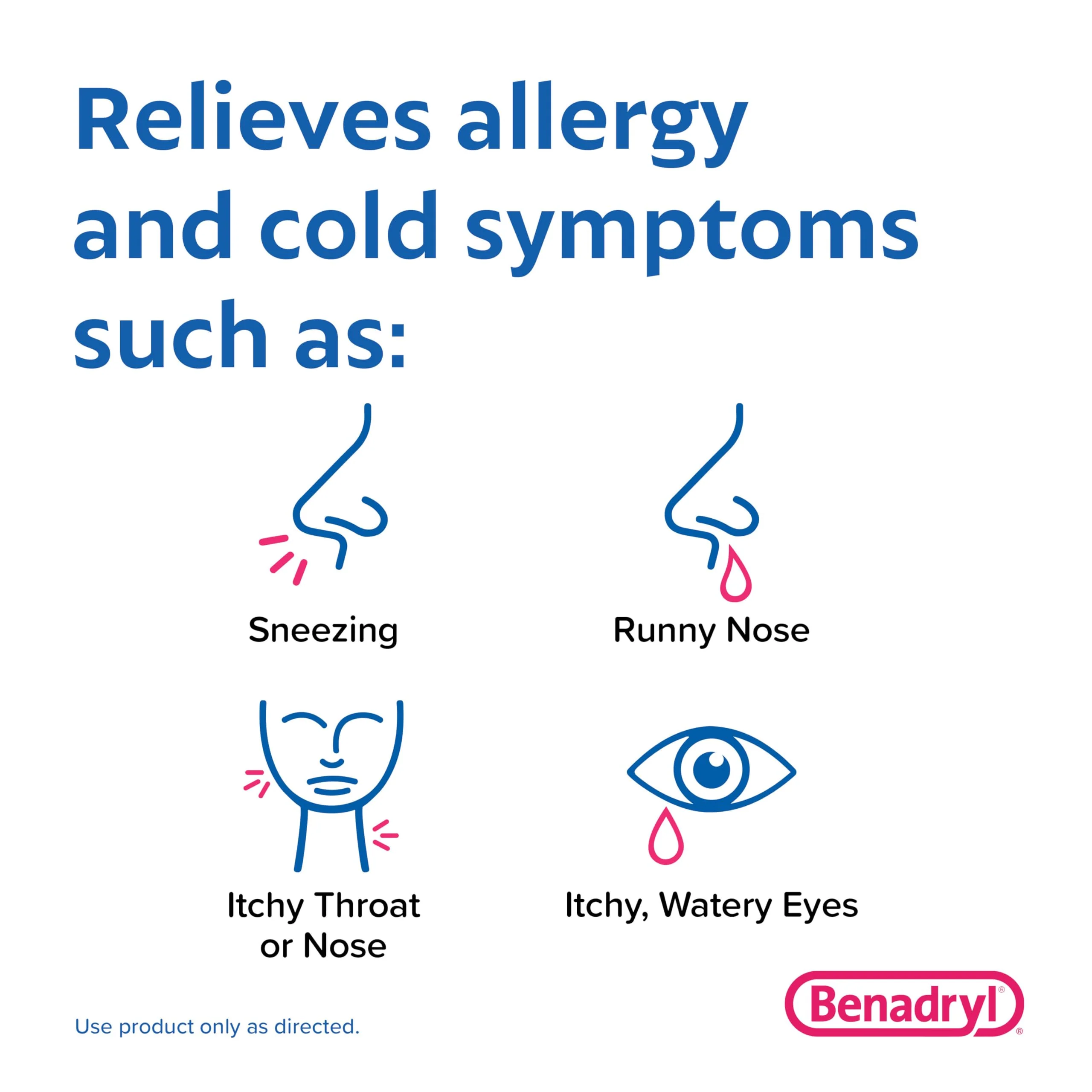 Benadryl Ultratabs Antihistamine Allergy Relief Tablets, Diphenhydramine HCl 25mg, 24 Count (Pack of 2) - Image 7
