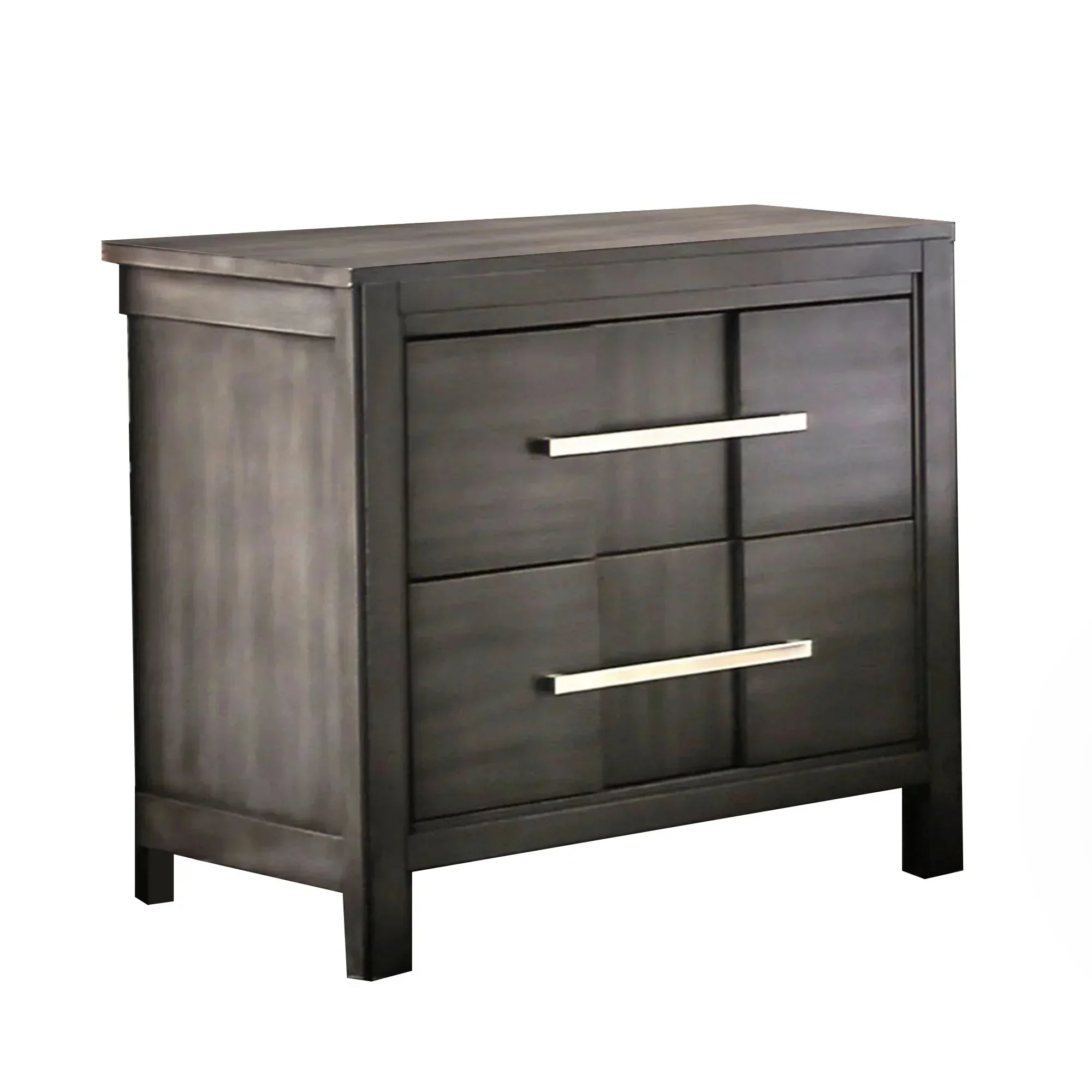 Berenice 23" Transitional Solid Wood 2-Drawer Nightstand - Image 13