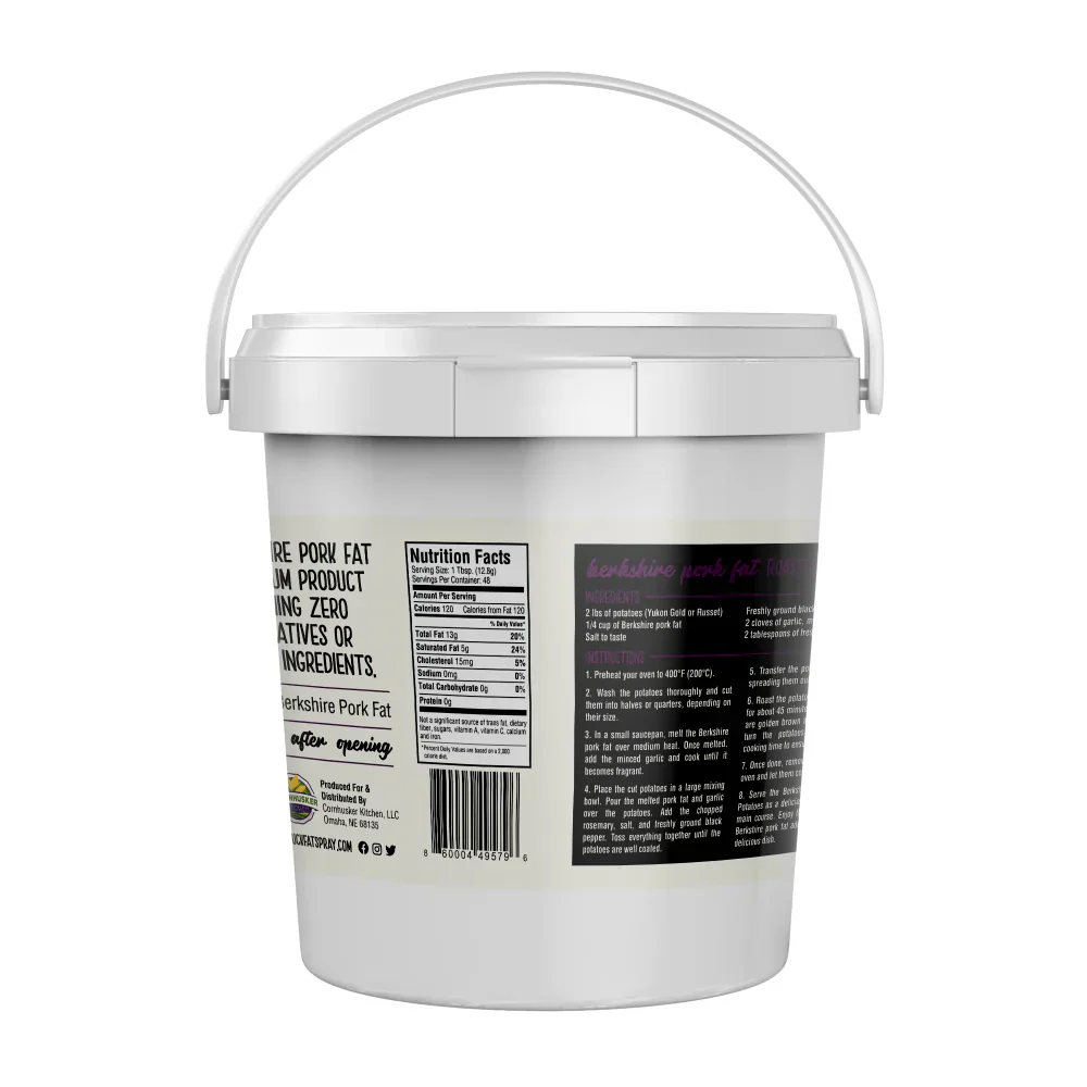 Berkshire Lard Pork Fat | 1.5 lb | Cornhusker Kitchen - Image 2