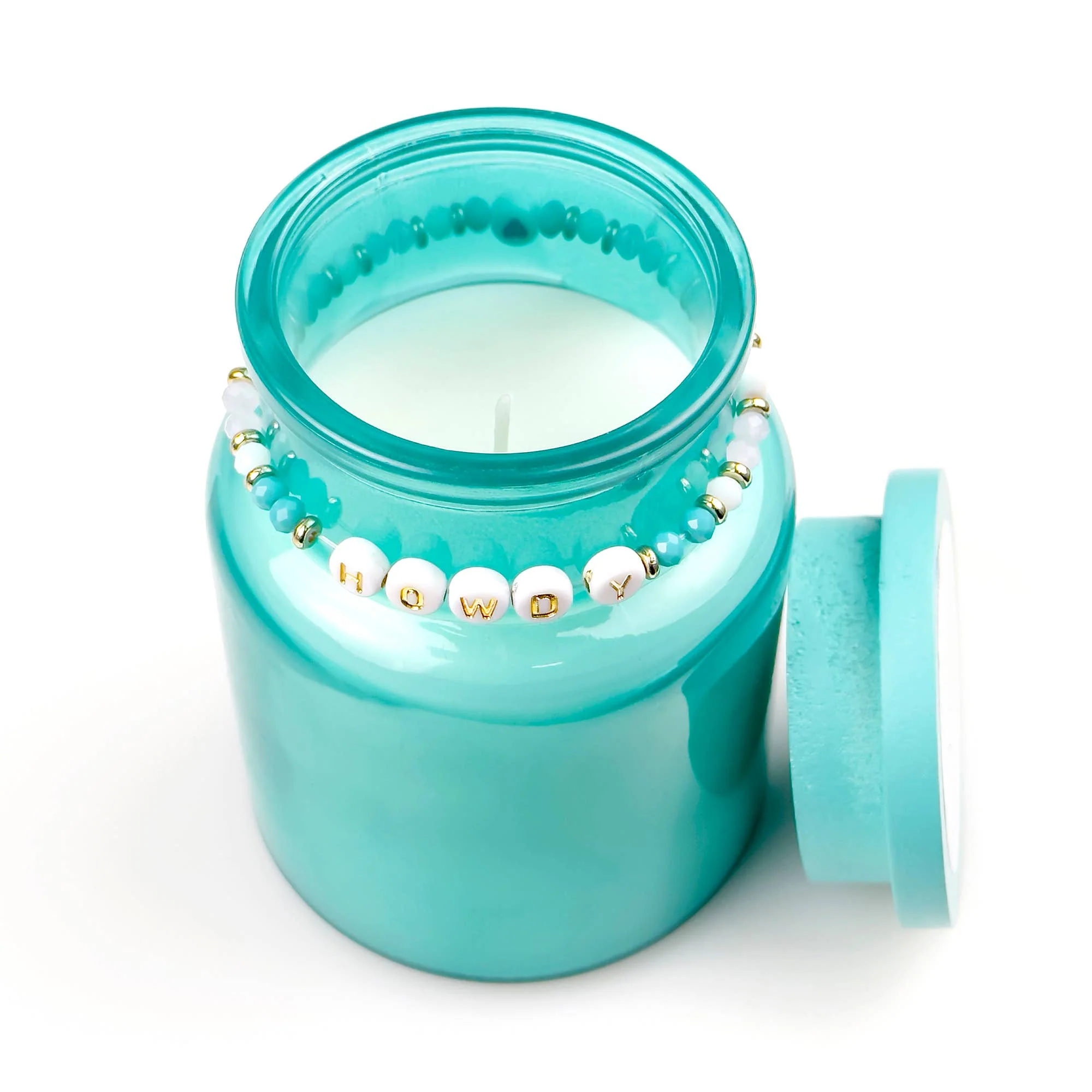Best Friend Gift Candle & Friendship Bracelet Set - 4 Colors and Phrases - Image 2