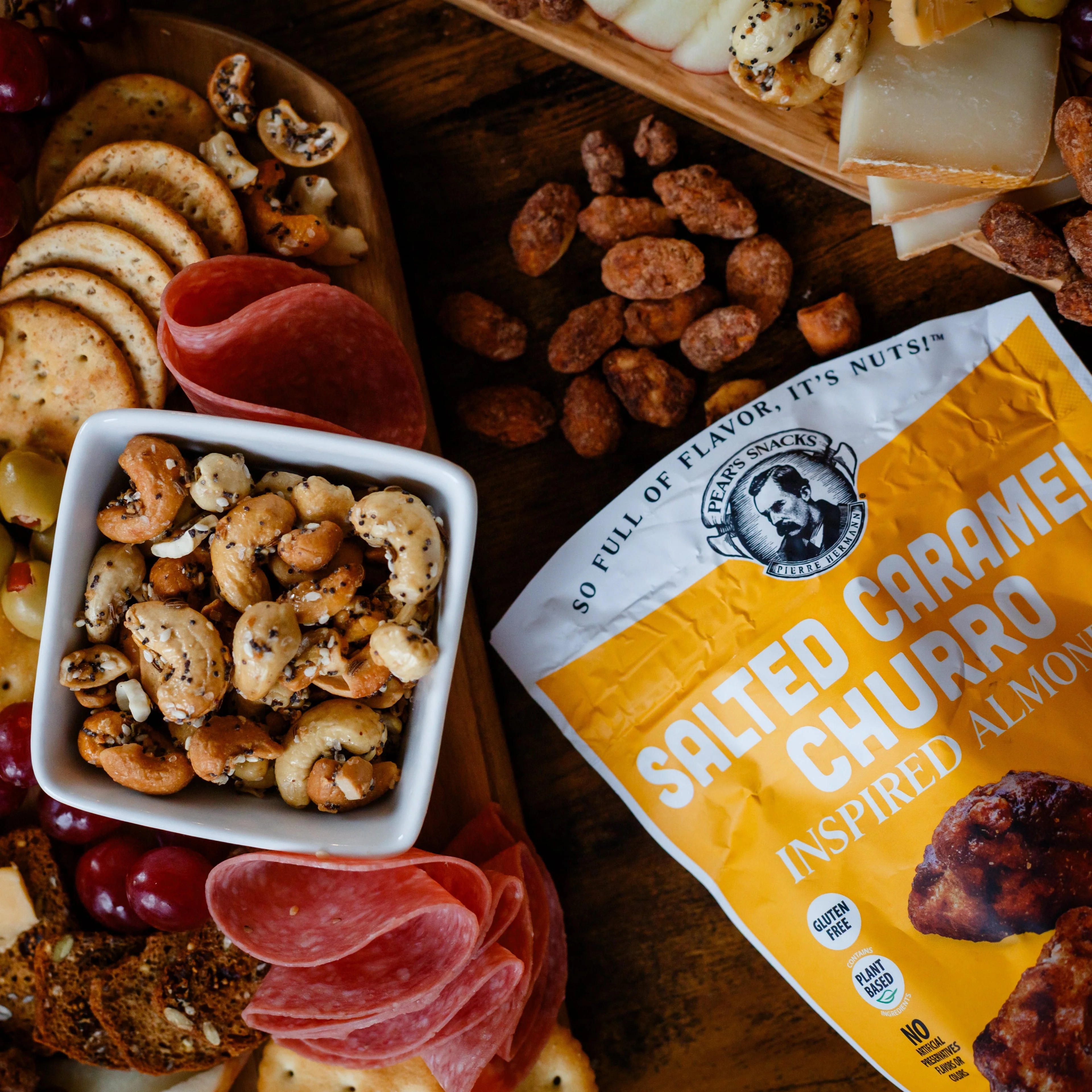 Best Seller Sweet, Salty & Savory Nut Mix | Everything Bagel, Red Chile Queso & Salted Caramel Churro | Brenmar - Image 14