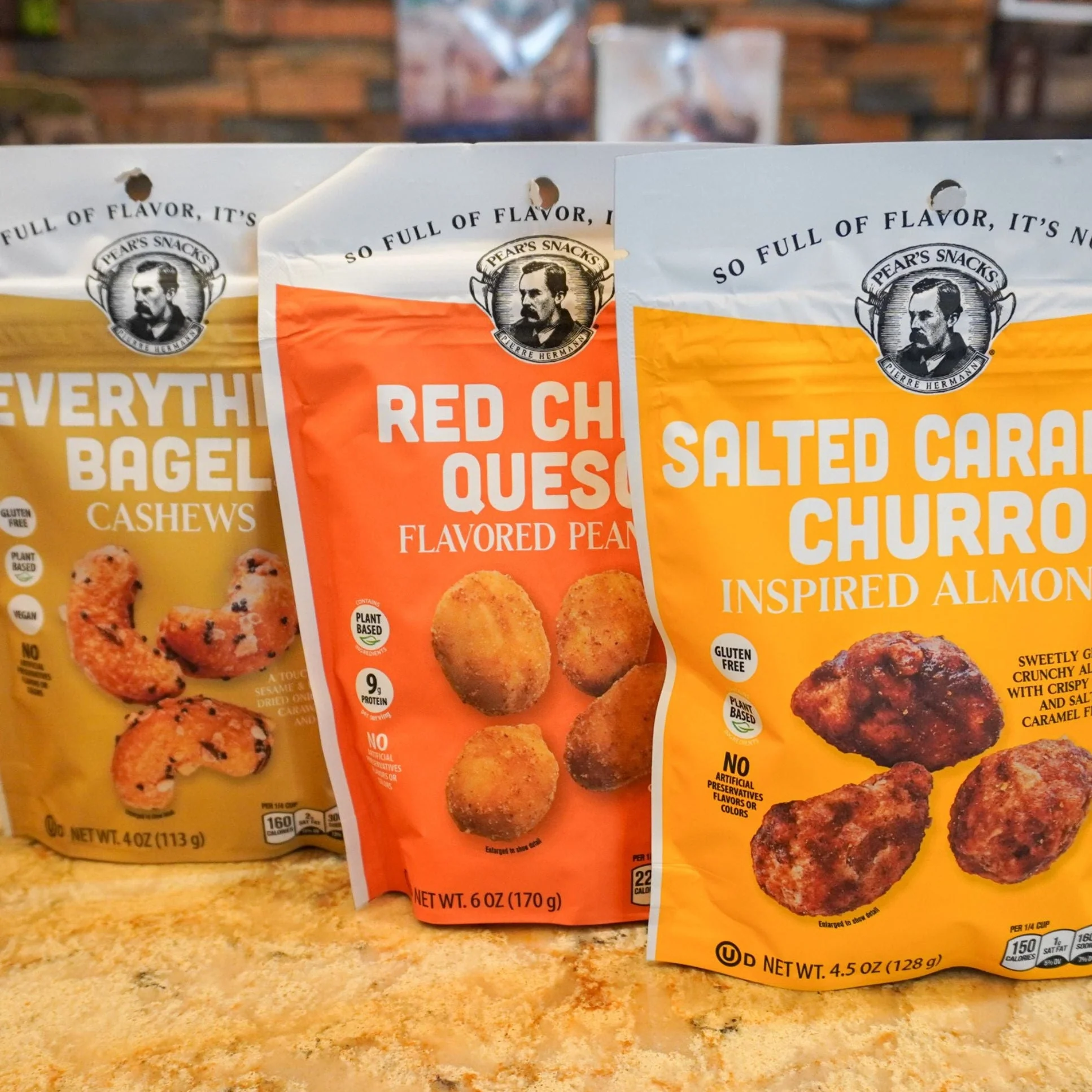 Best Seller Sweet, Salty & Savory Nut Mix | Everything Bagel, Red Chile Queso & Salted Caramel Churro | Brenmar - Image 5