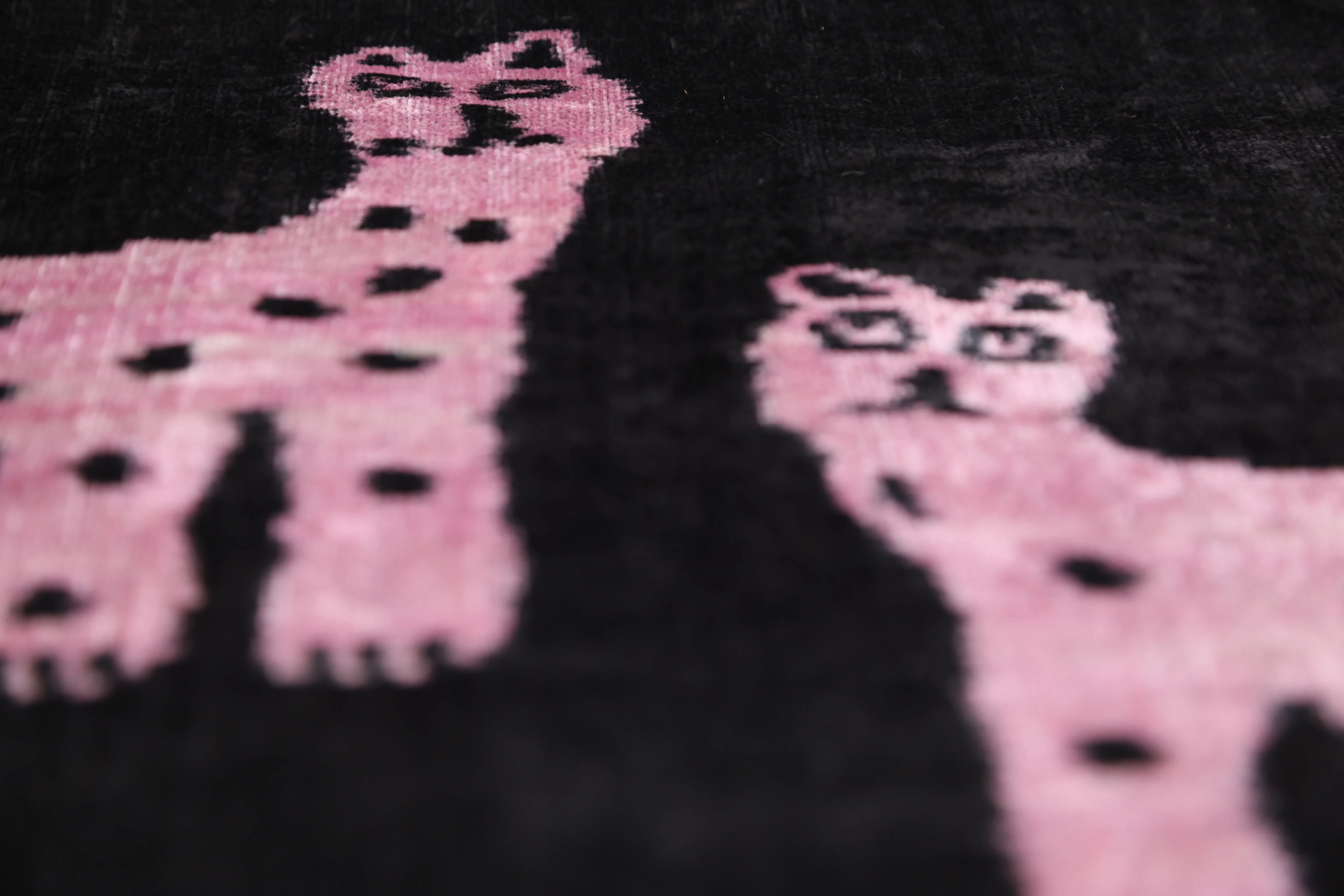 Best-Selling Pink Panther Velvet Pillow – Handmade 16x24 Lumbar - Image 4