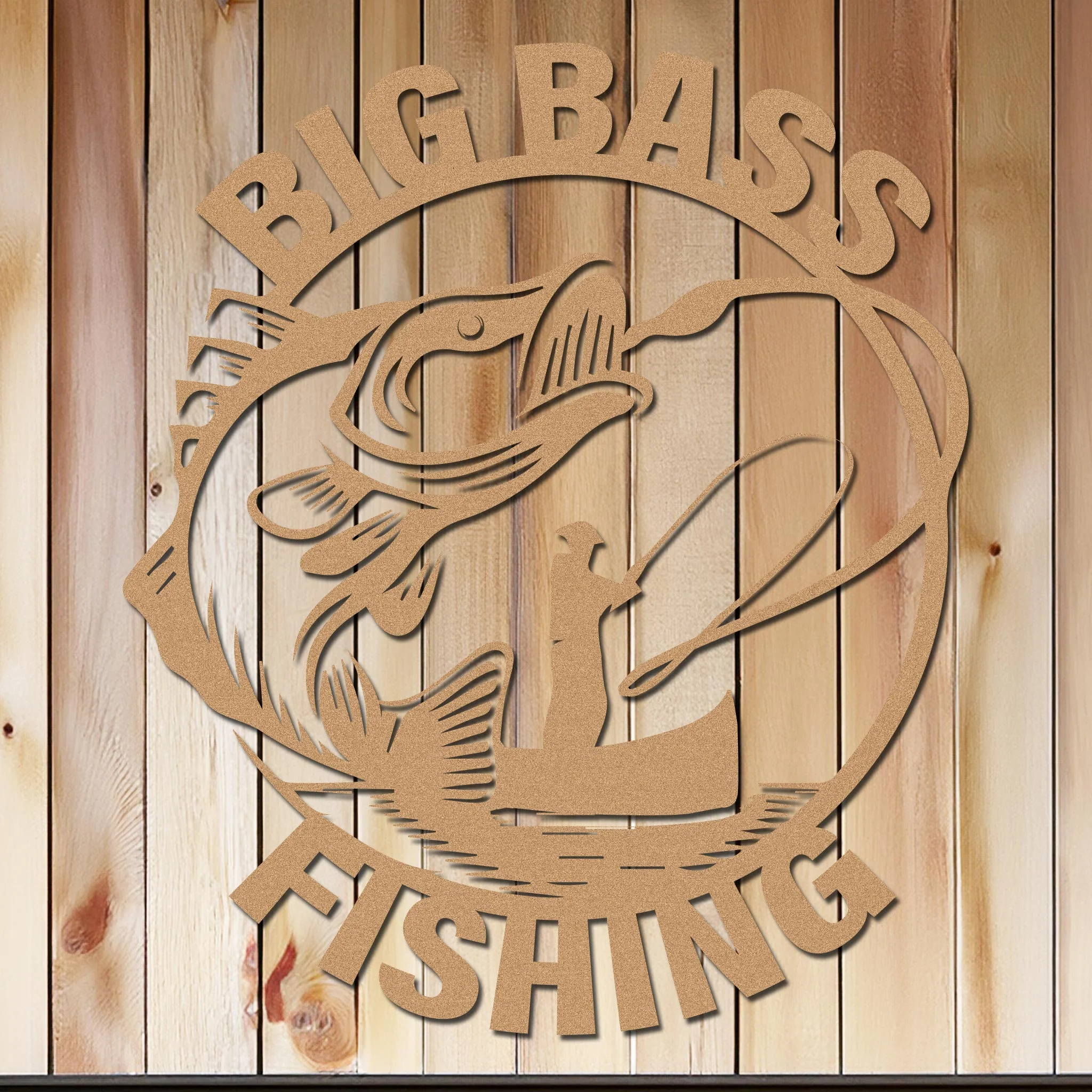 Big Bass Fishing Sign - Image 4