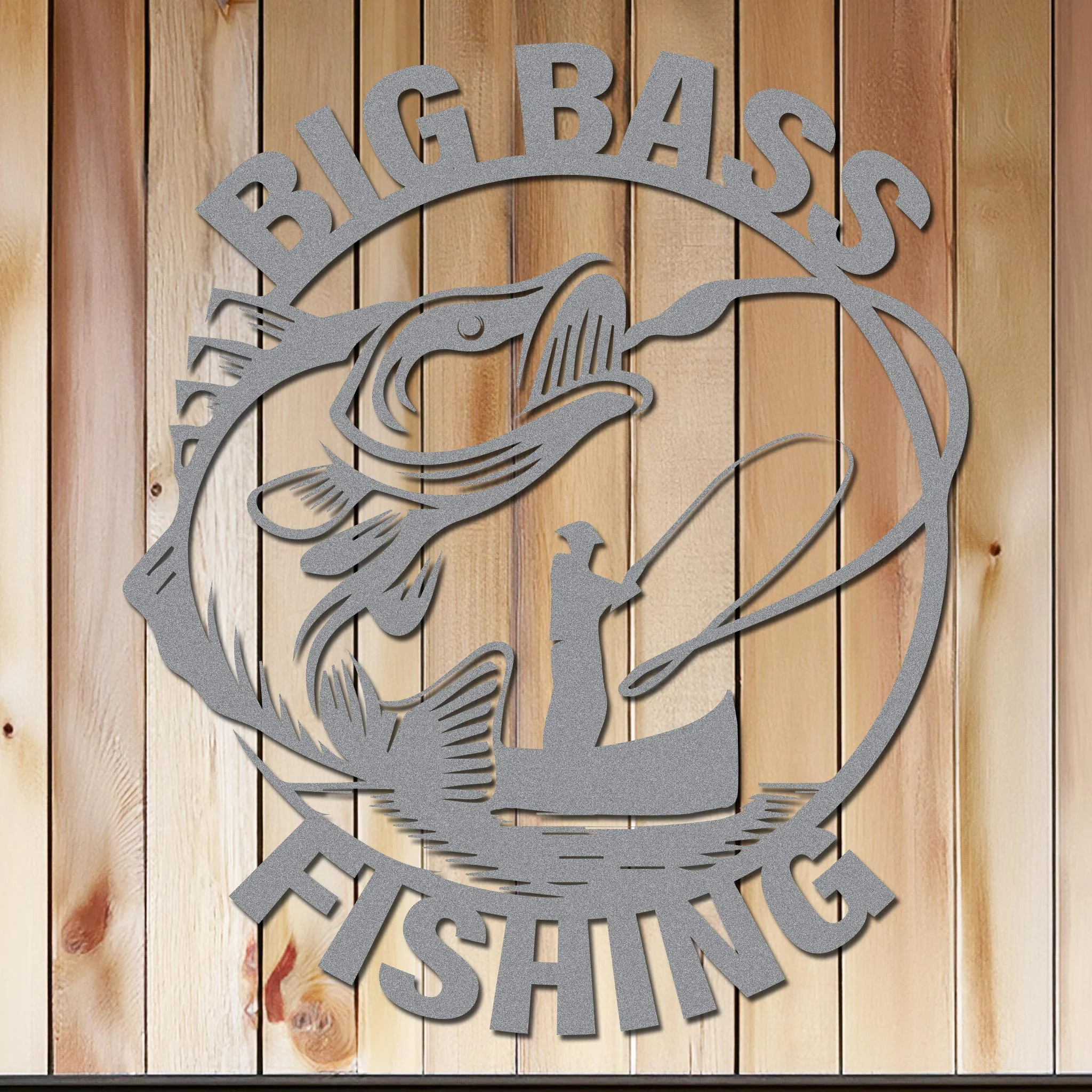 Big Bass Fishing Sign - Image 5