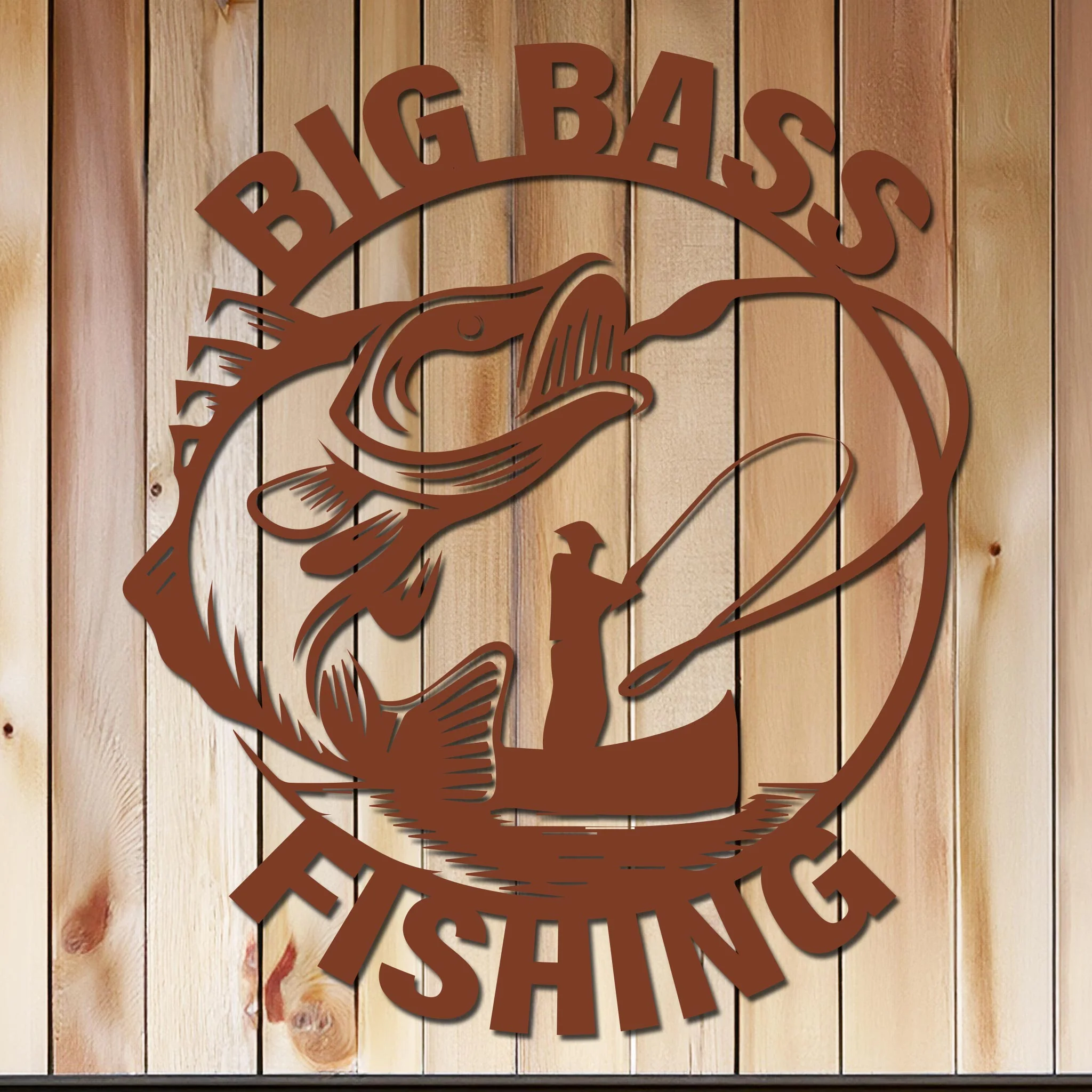 Big Bass Fishing Sign - Image 7