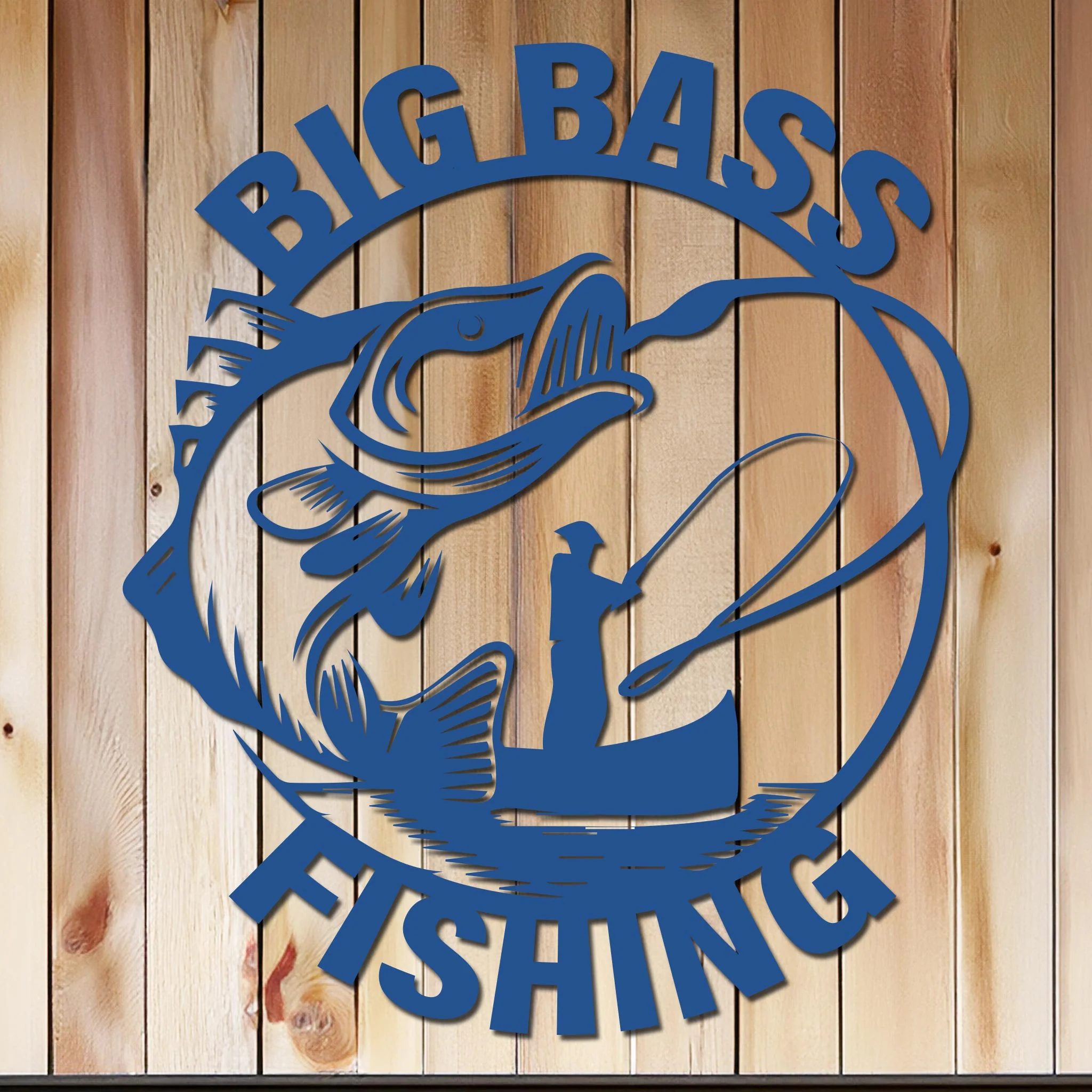 Big Bass Fishing Sign - Image 9