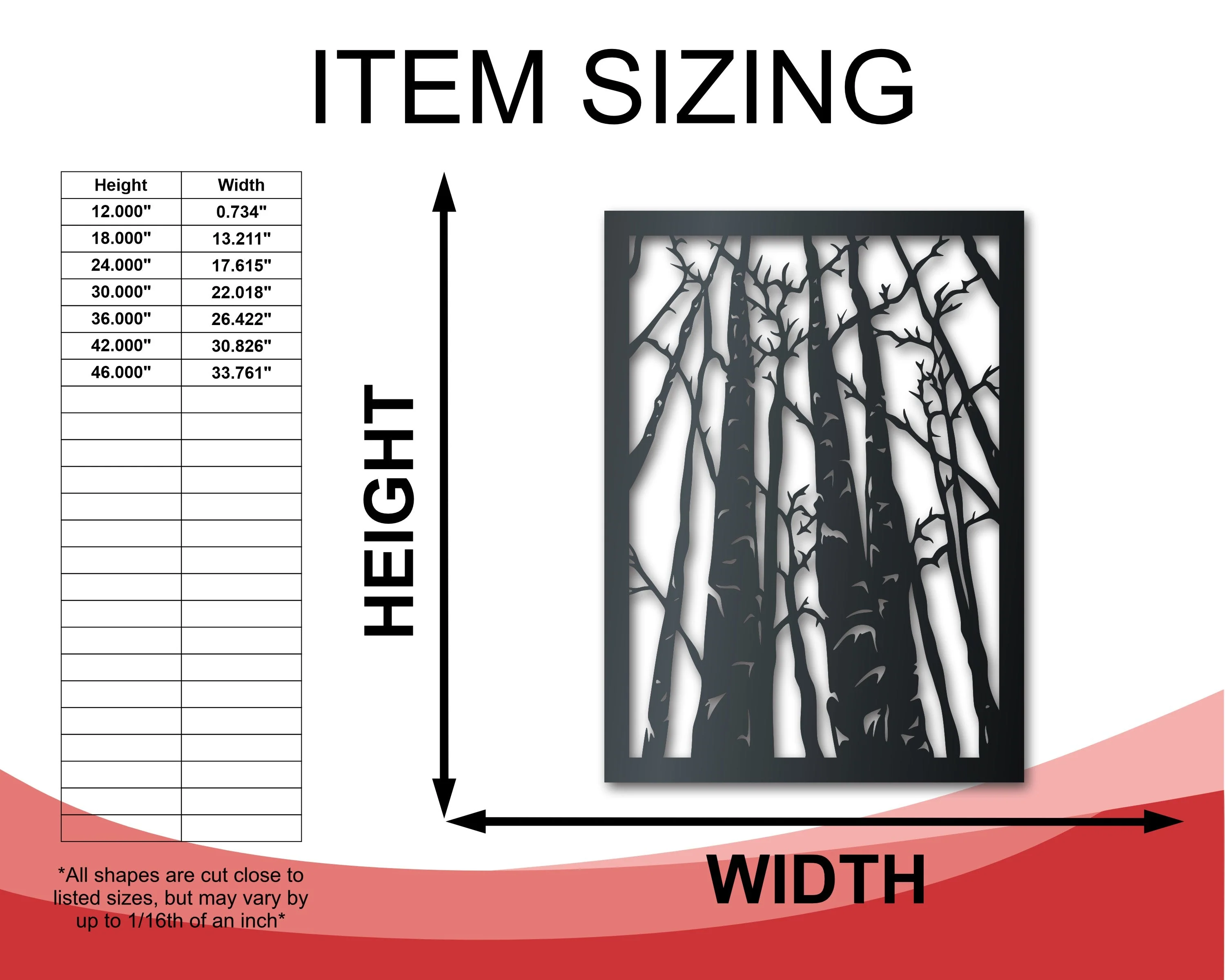 Birch Trees Metal Wall Art | Indoor Outdoor | Up to 46" | Over 20 Color Options - Image 2