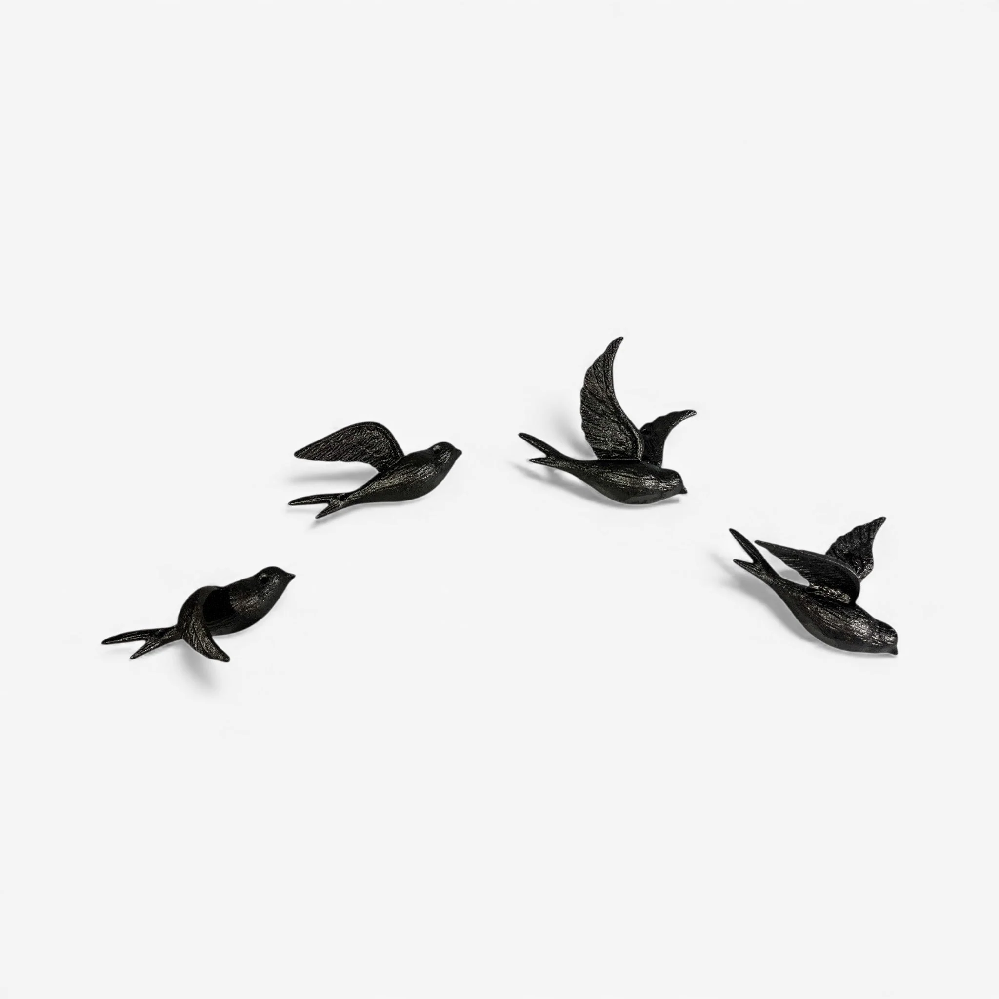 Bird Wall Hooks Set of 4, Rustic Home Decor, Natural Iron Finish - Image 10