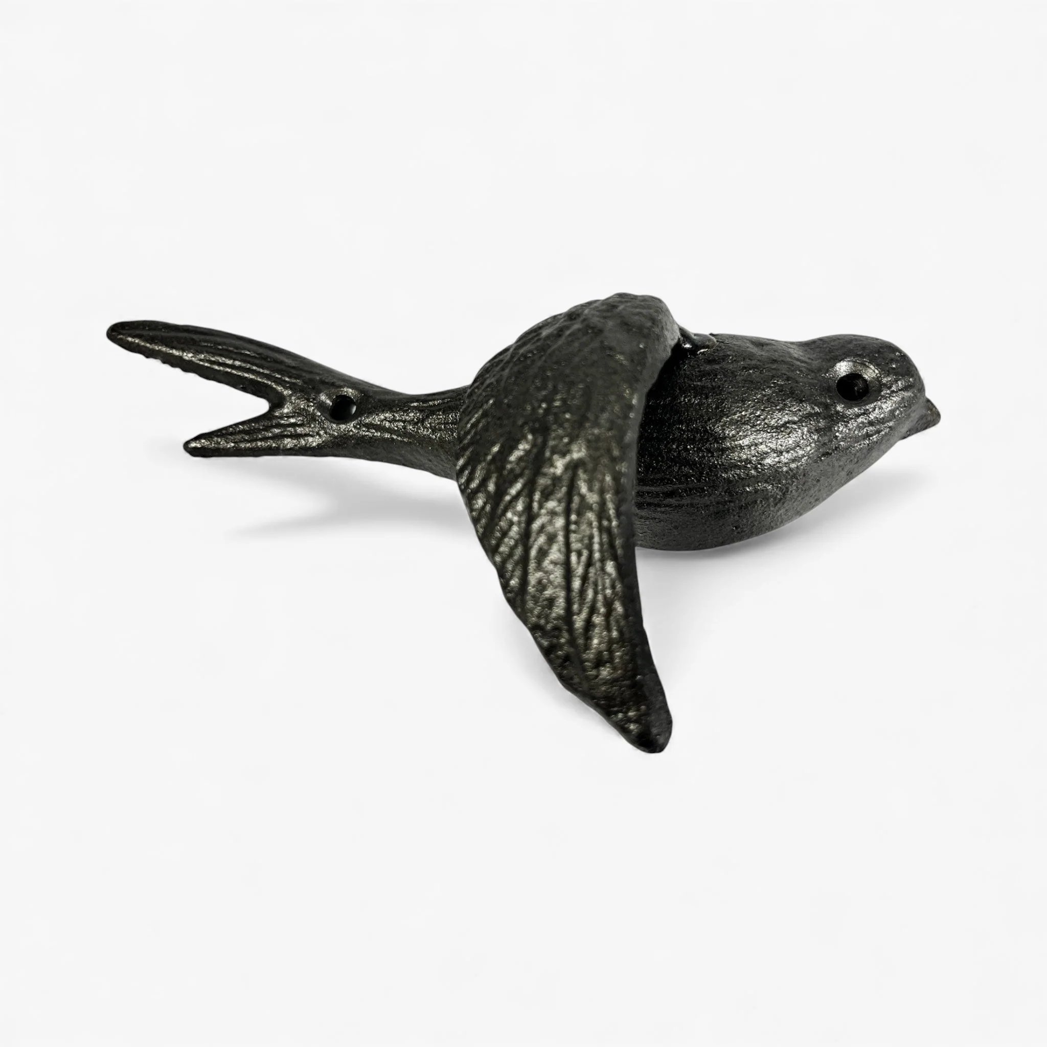 Bird Wall Hooks Set of 4, Rustic Home Decor, Natural Iron Finish - Image 7