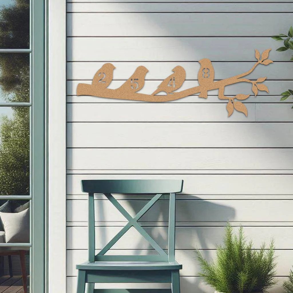 Birds On Branch Address Sign - Image 3