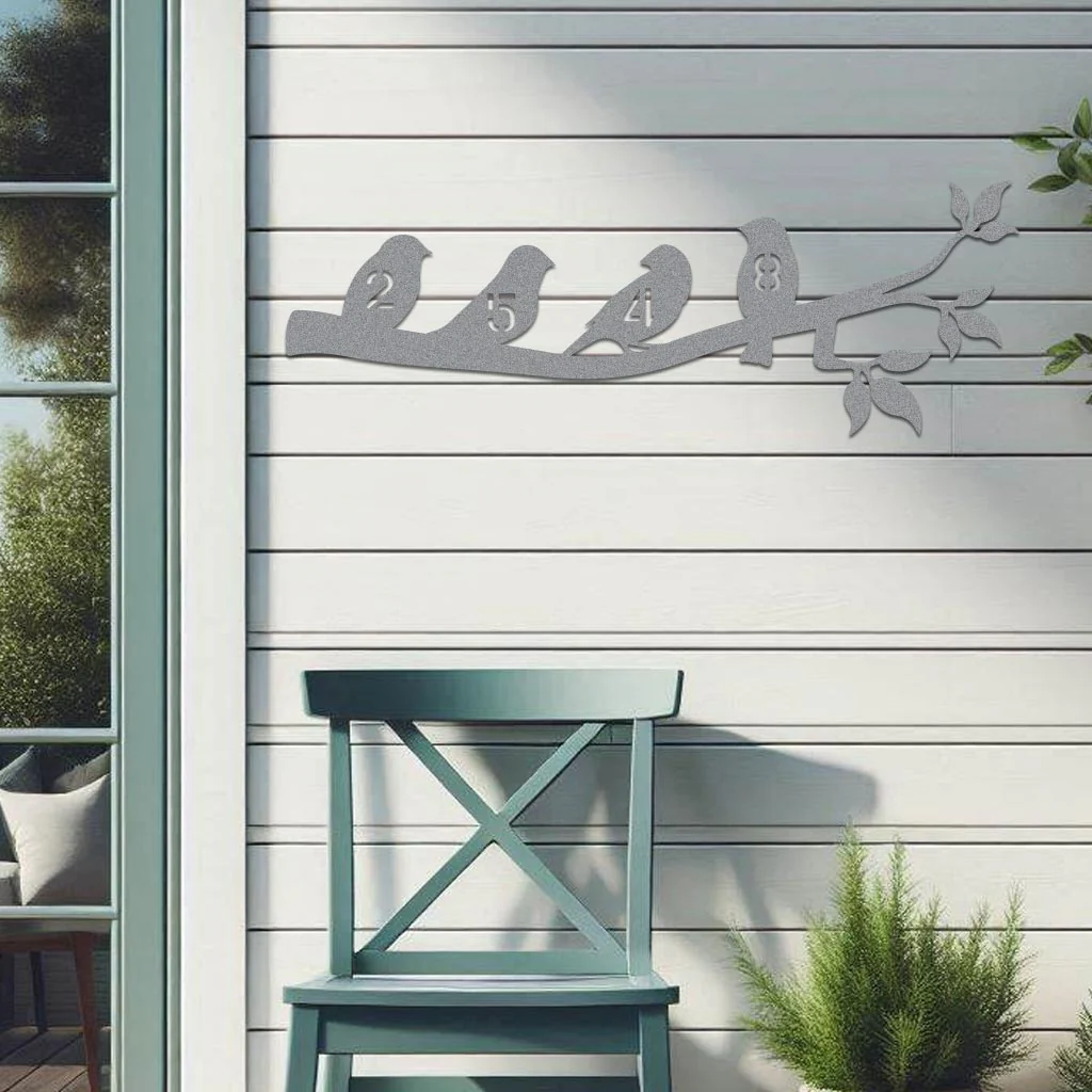 Birds On Branch Address Sign - Image 4