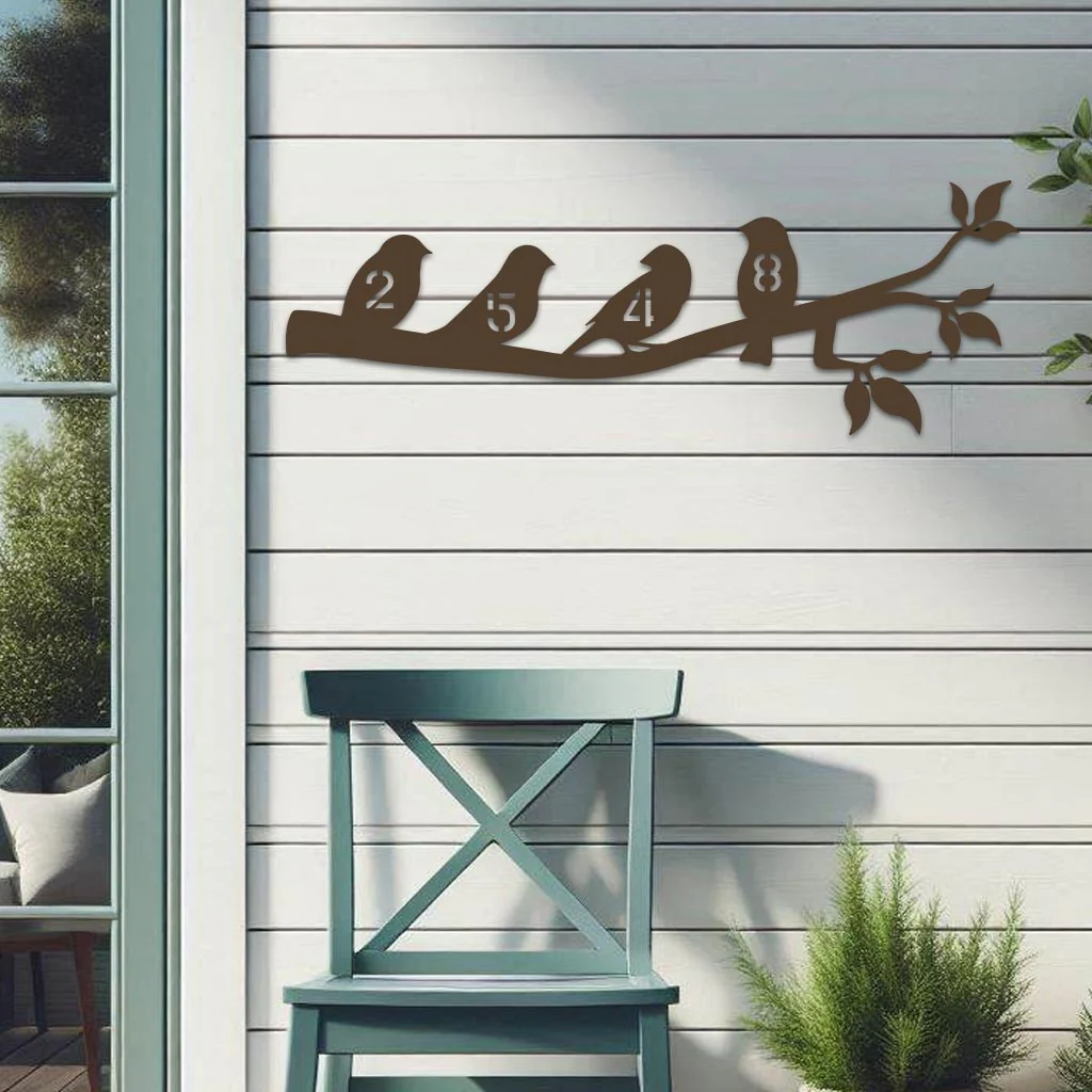 Birds On Branch Address Sign - Image 5