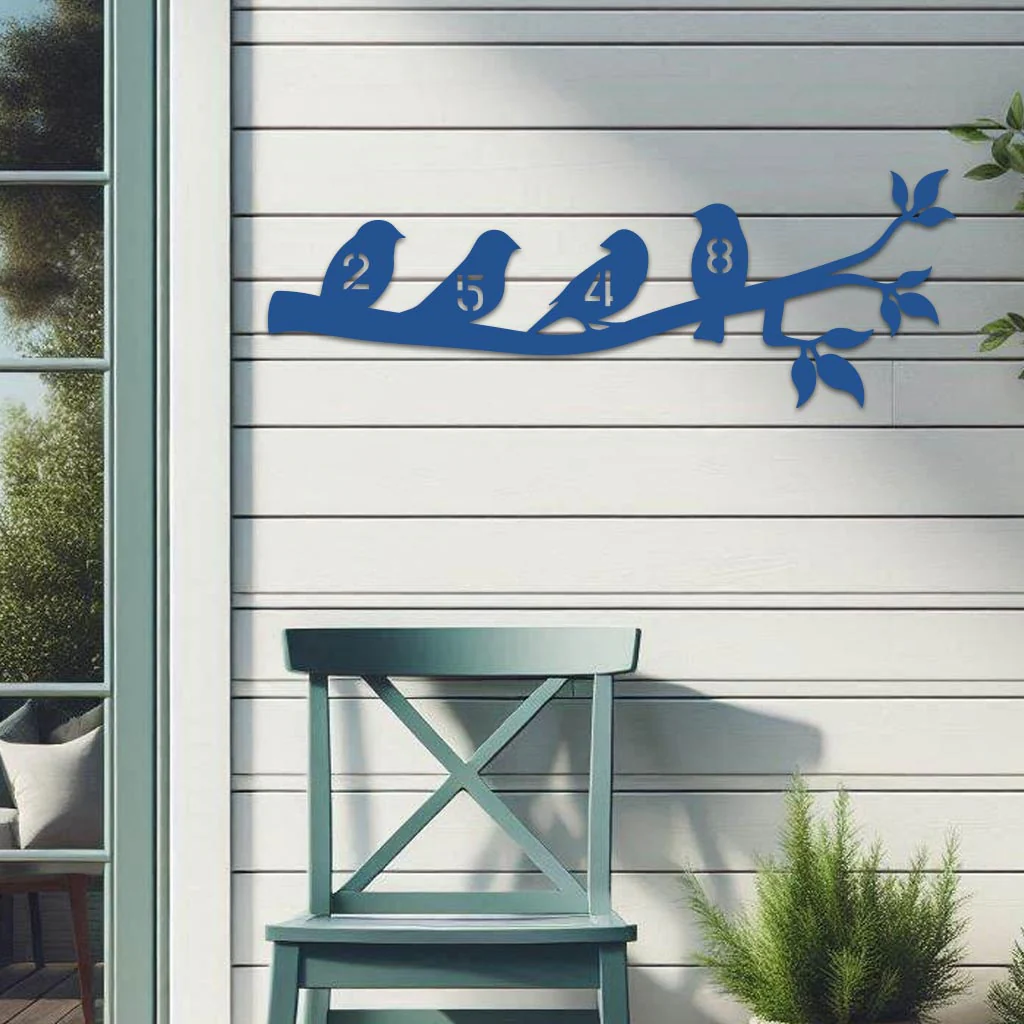 Birds On Branch Address Sign - Image 7