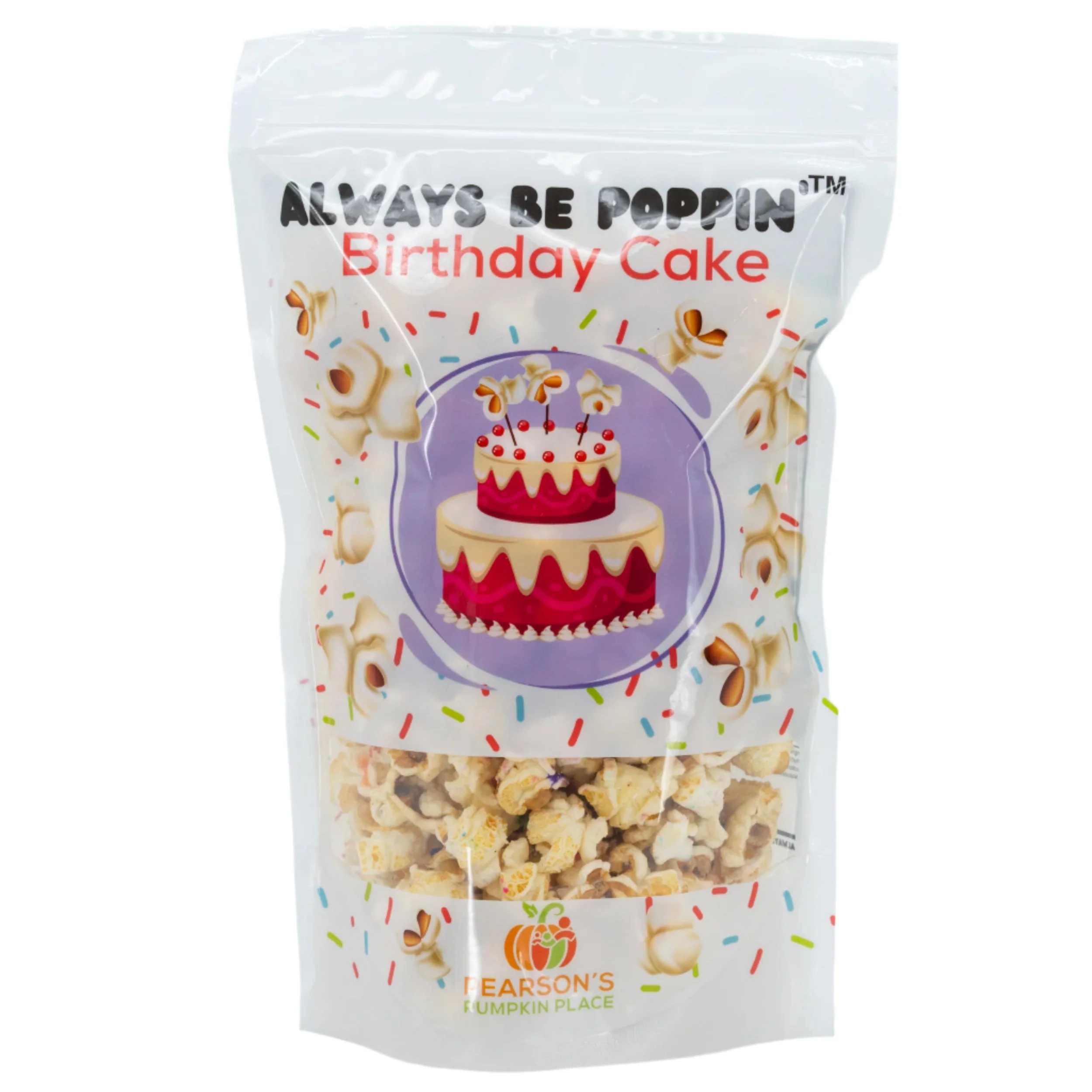 Birthday Cake Popcorn | 3.5 oz | Pack of 2 | Gluten Free | Pearson's Pumpkin Place - Image 2