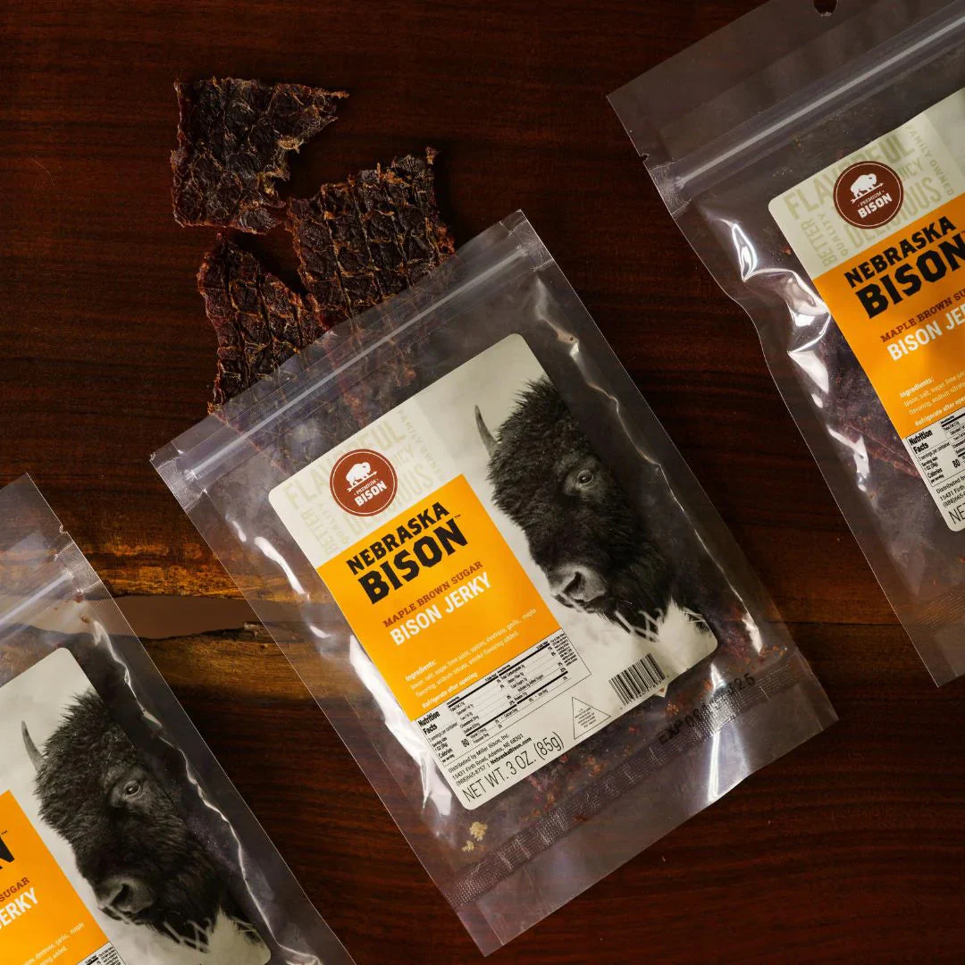 Bison Maple Brown Sugar Jerky | 3 oz | Pack of 2 | Nebraska Bison - Image 5