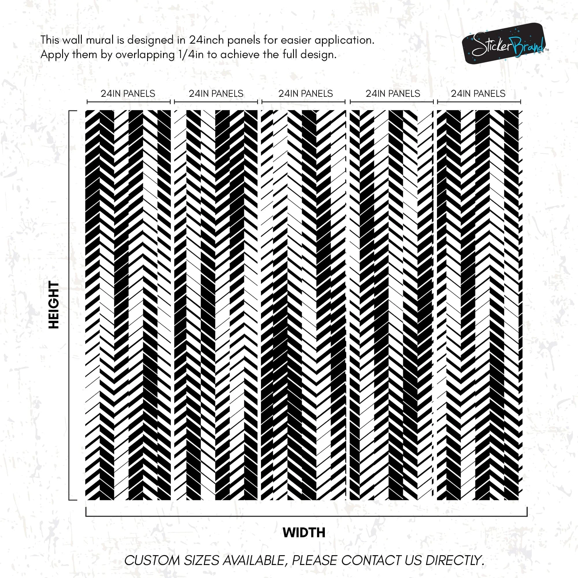 Black and White Minimal Retro Stripes Pattern Wallpaper. #7033 - Image 9