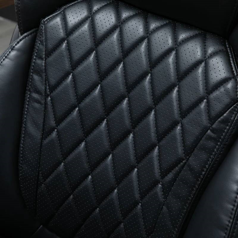 Black Big and Tall Diamond Stitching Executive Adjustable Height Office Chair - Image 3