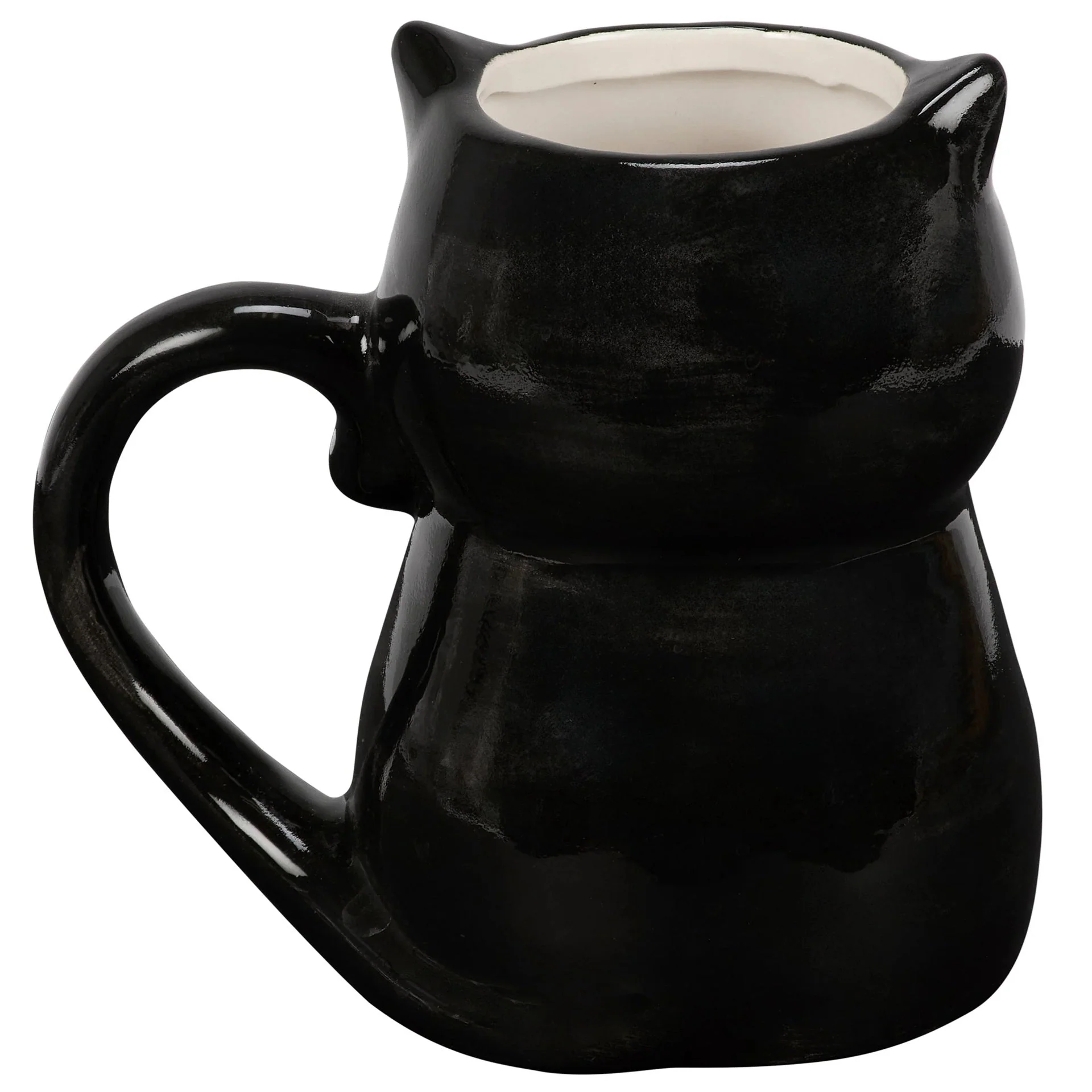 Black Cat Mug | Halloween Theme Stoneware Coffee Tea Cup | 12oz - Image 3