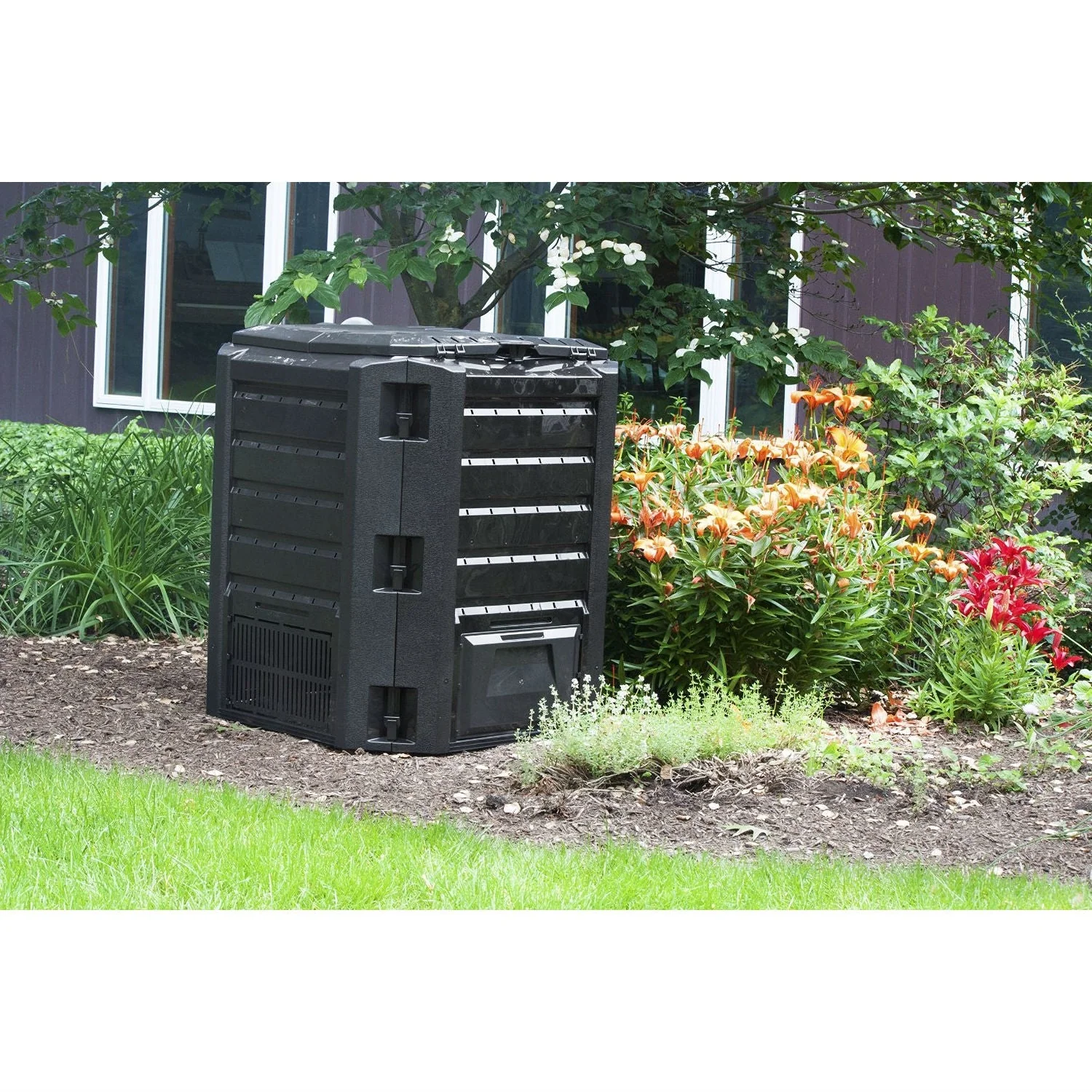 Black Composter 100-Gallon Compost Bin for Home Composting - Image 5
