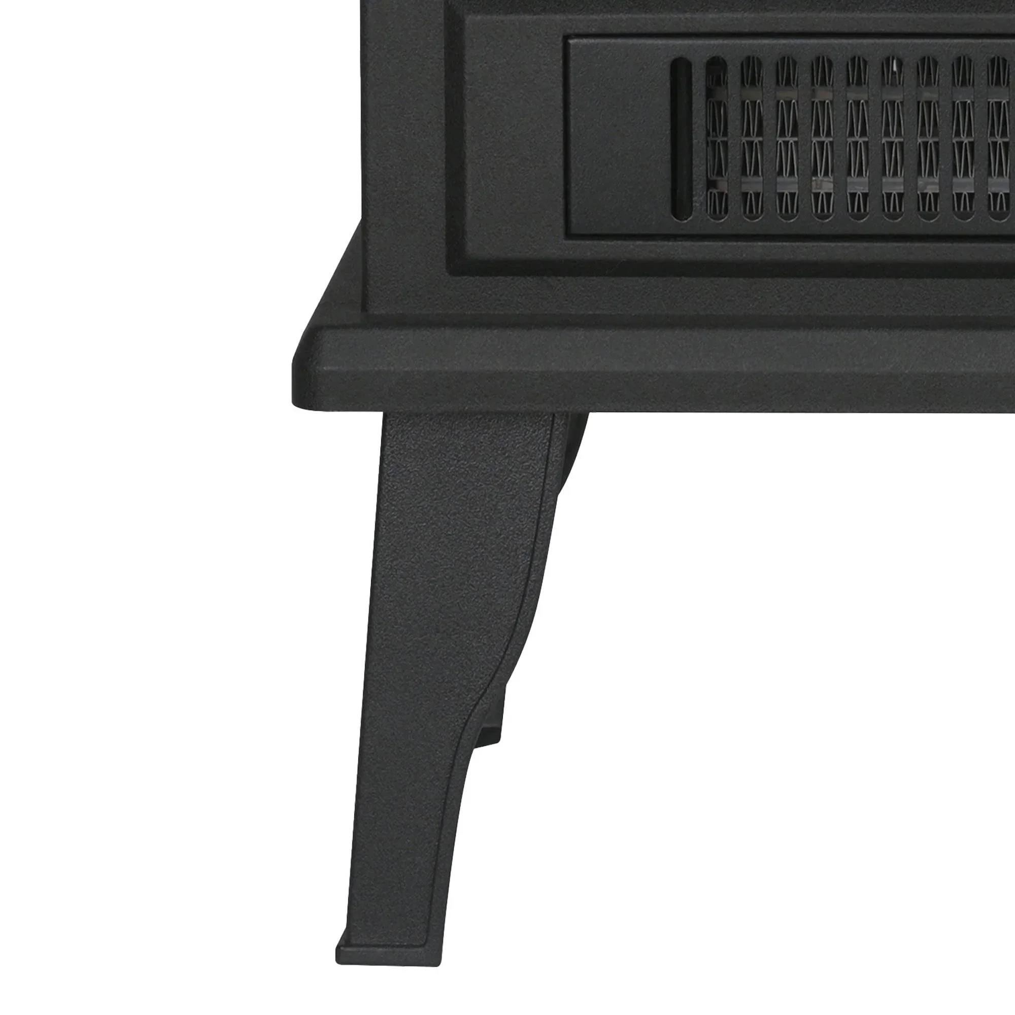 Black Electric Heater Free Standing Stove, 3D Flame Overheat Protection Adjustable Thermostat, 1500W - Image 7