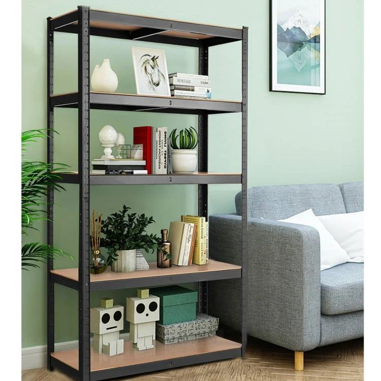 Black Heavy Duty 60-inch 5 Tier Adjustable Shelving Unit Garage Storage Rack - Image 3