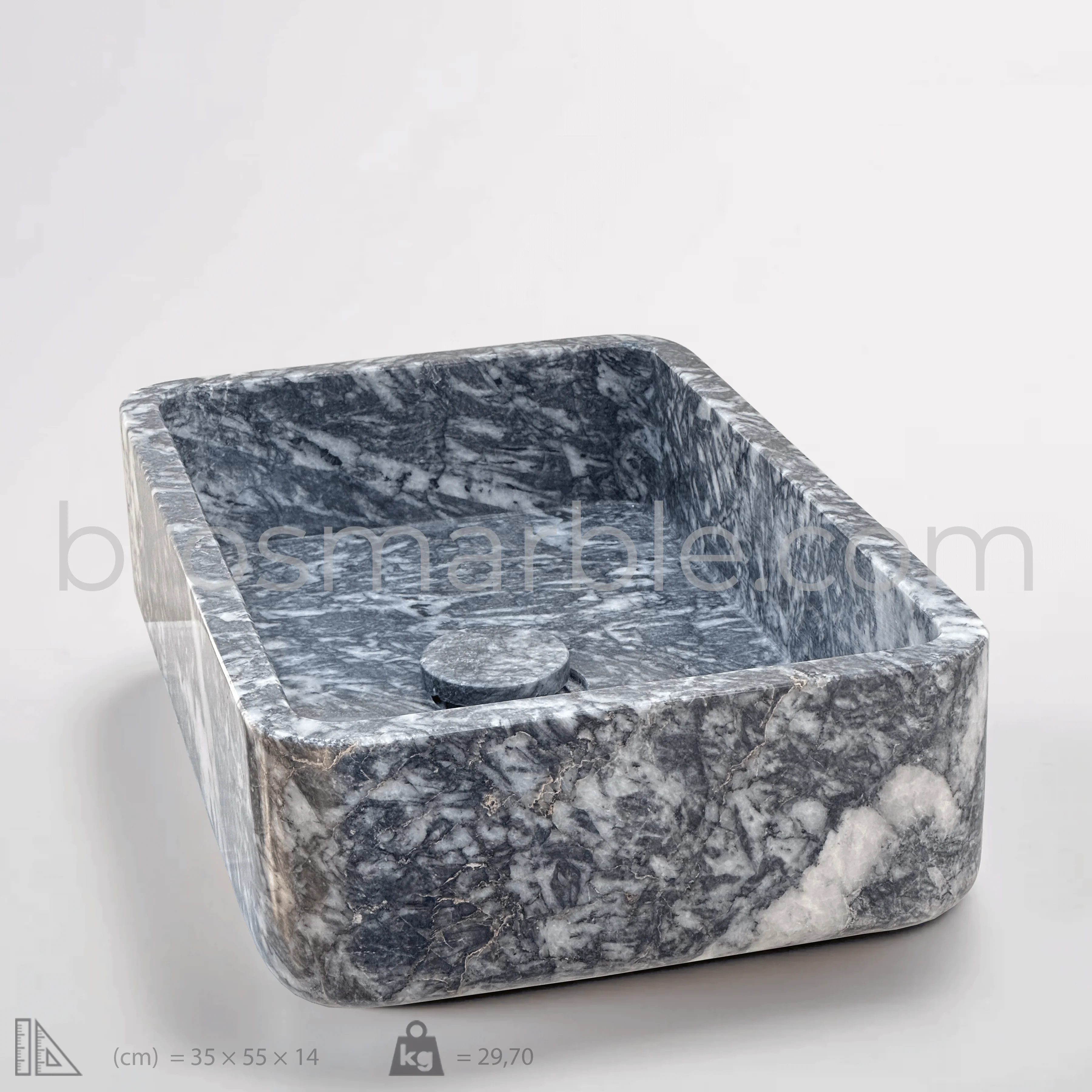 Black Marble  Sink - Image 4