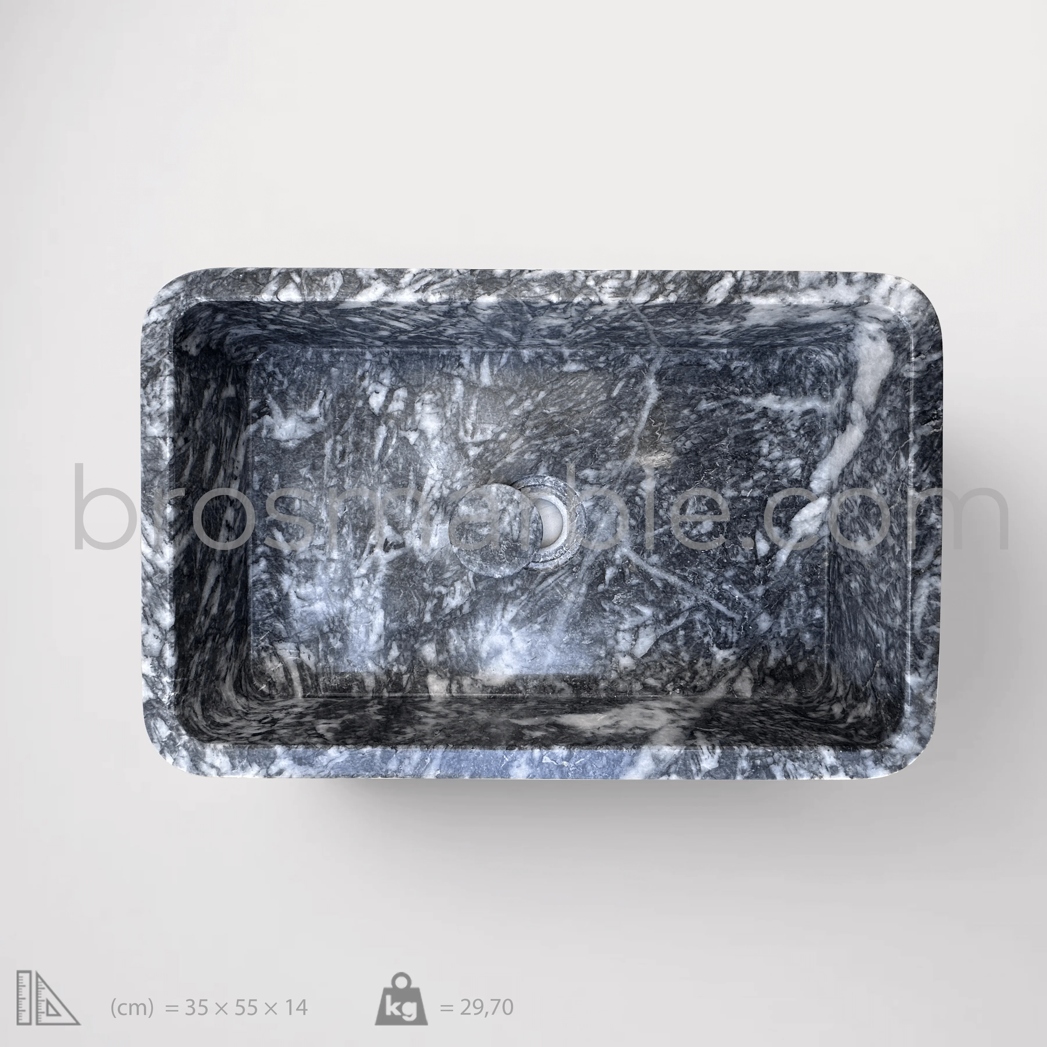 Black Marble  Sink - Image 5
