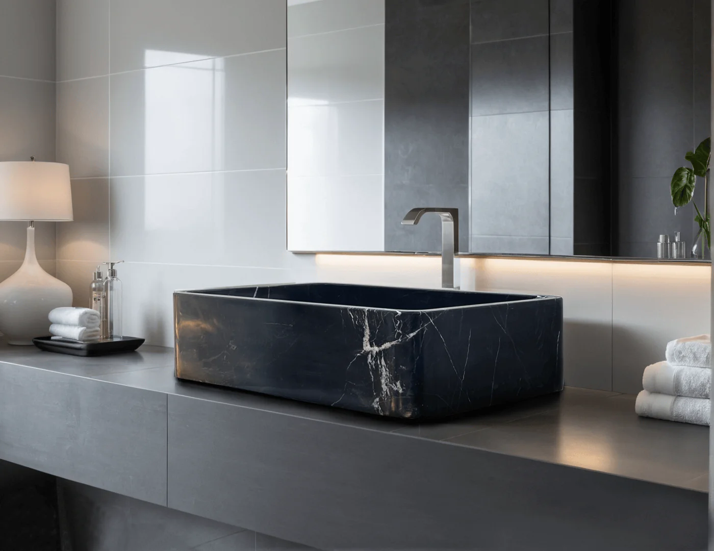 Black Marble Sink