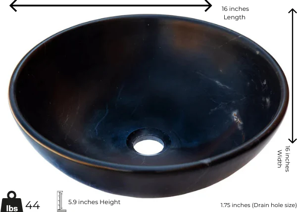Black Marble Sink - Image 2