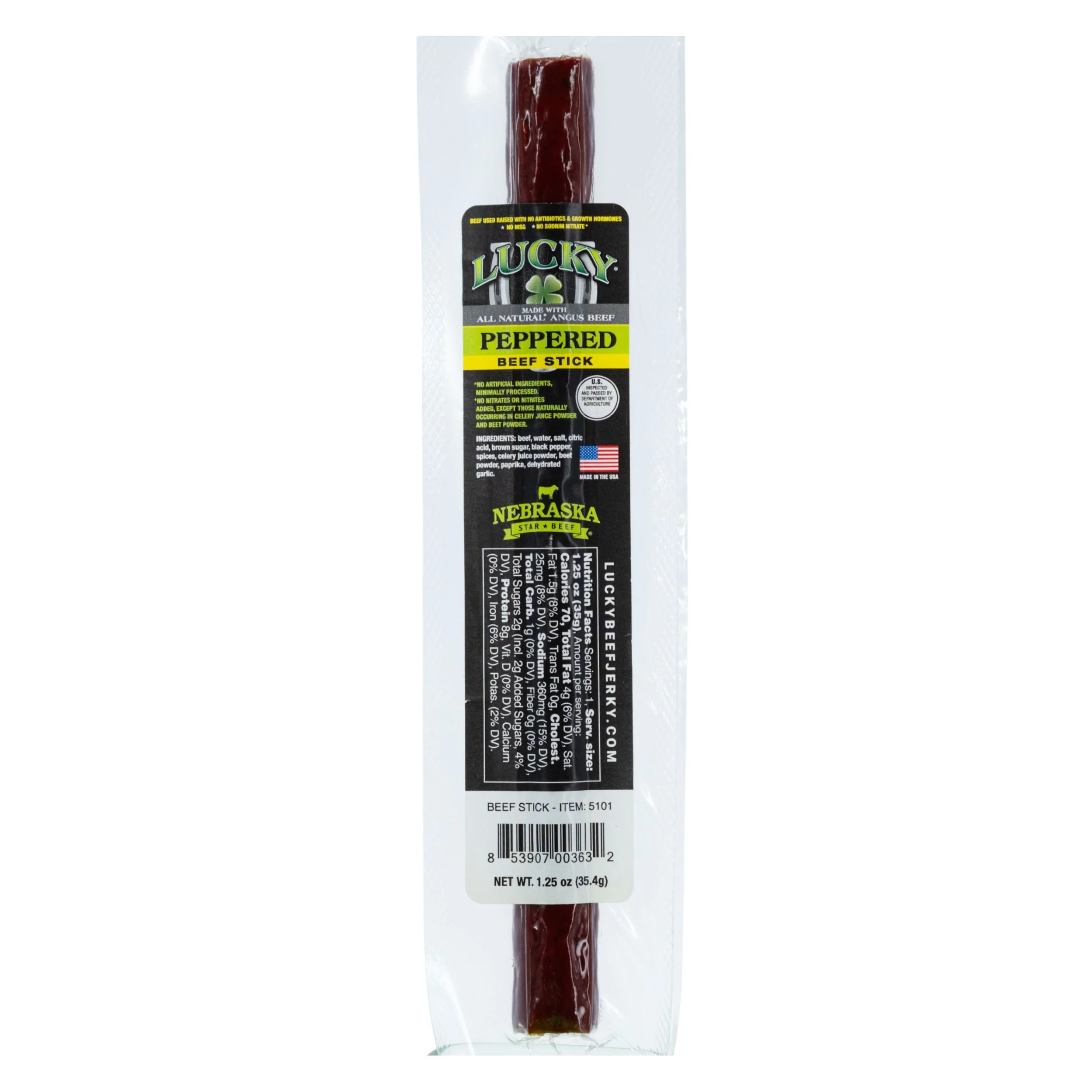 Black Pepper Beef Stick | Pack of 2 | 1.25 oz | Nebraska Star Beef - Image 2