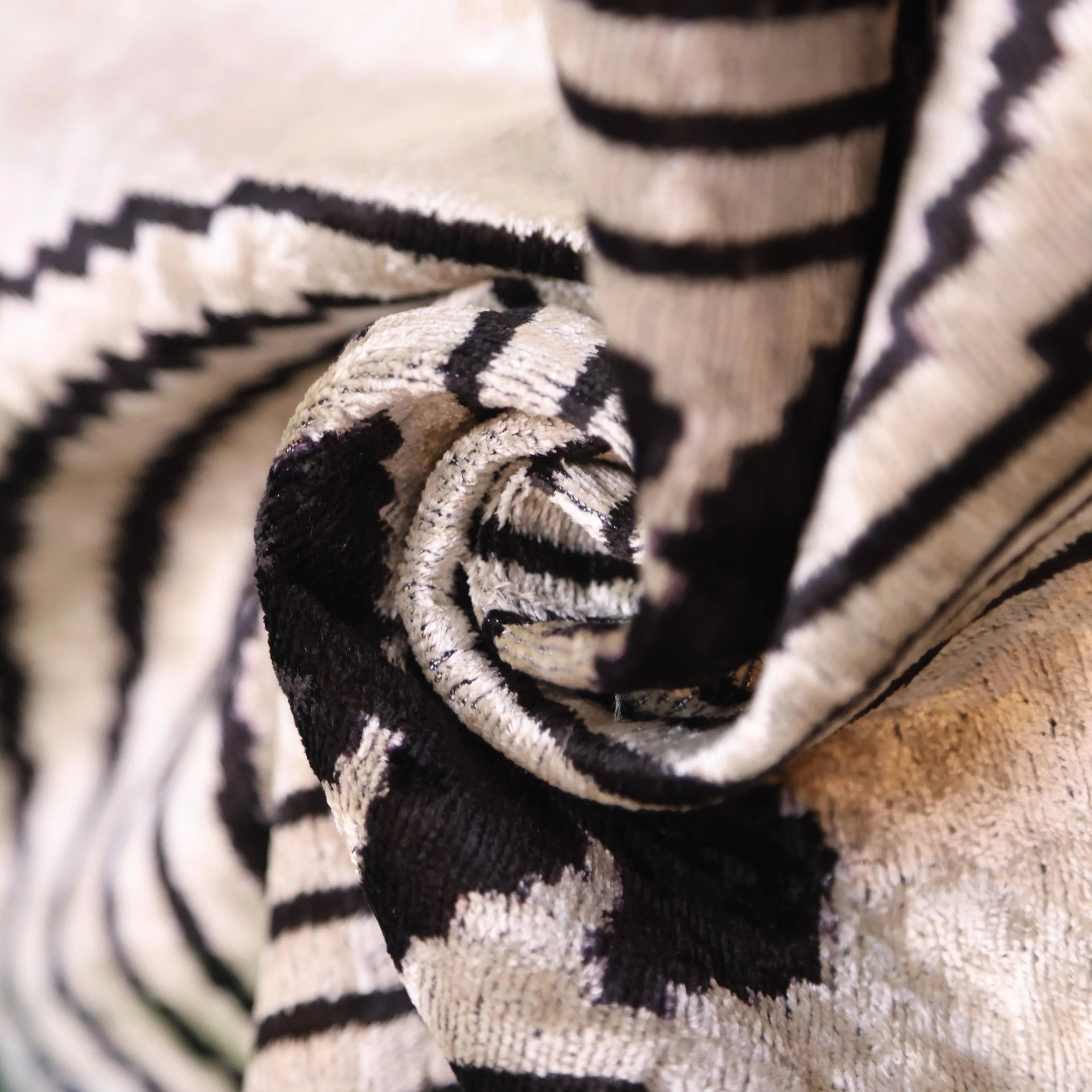Black Silver Geometric Silk Velvet Lumbar Pillow – 16x24 Handmade Modern Cushion - Image 7