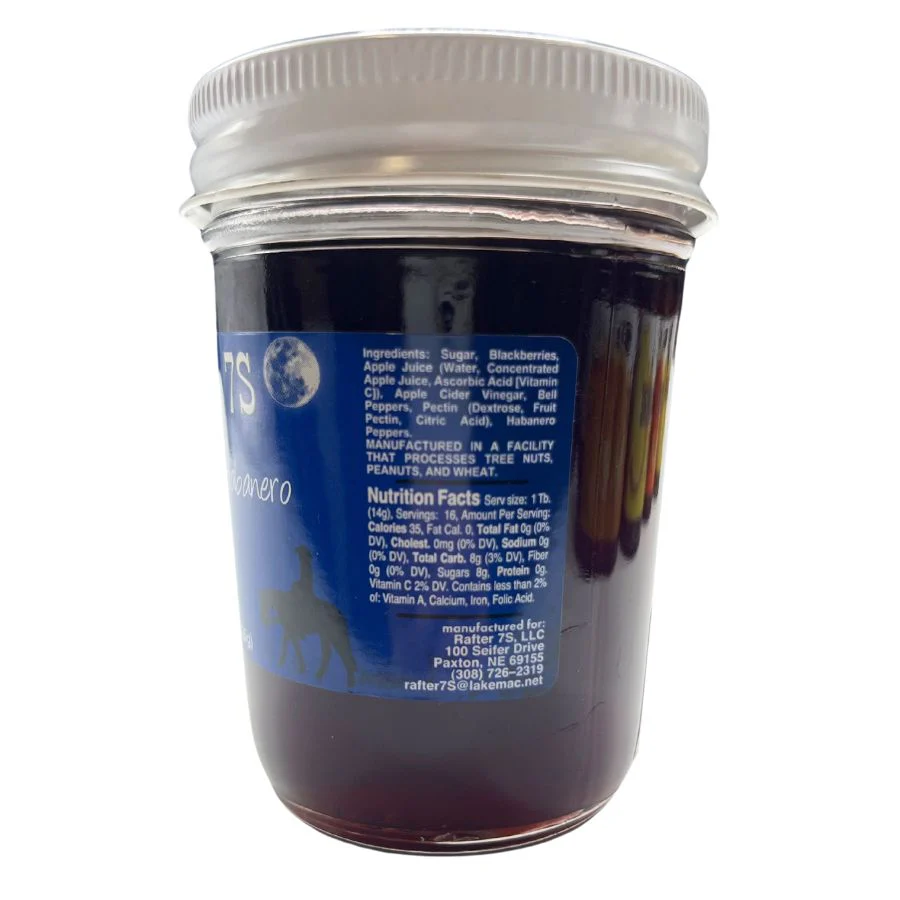 Blackberry Habanero Jelly | Pack of 2 | 8 oz | Rafter 7S - Image 3