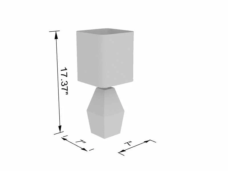 Blinsung White Contemporary Table Lamp - Image 6