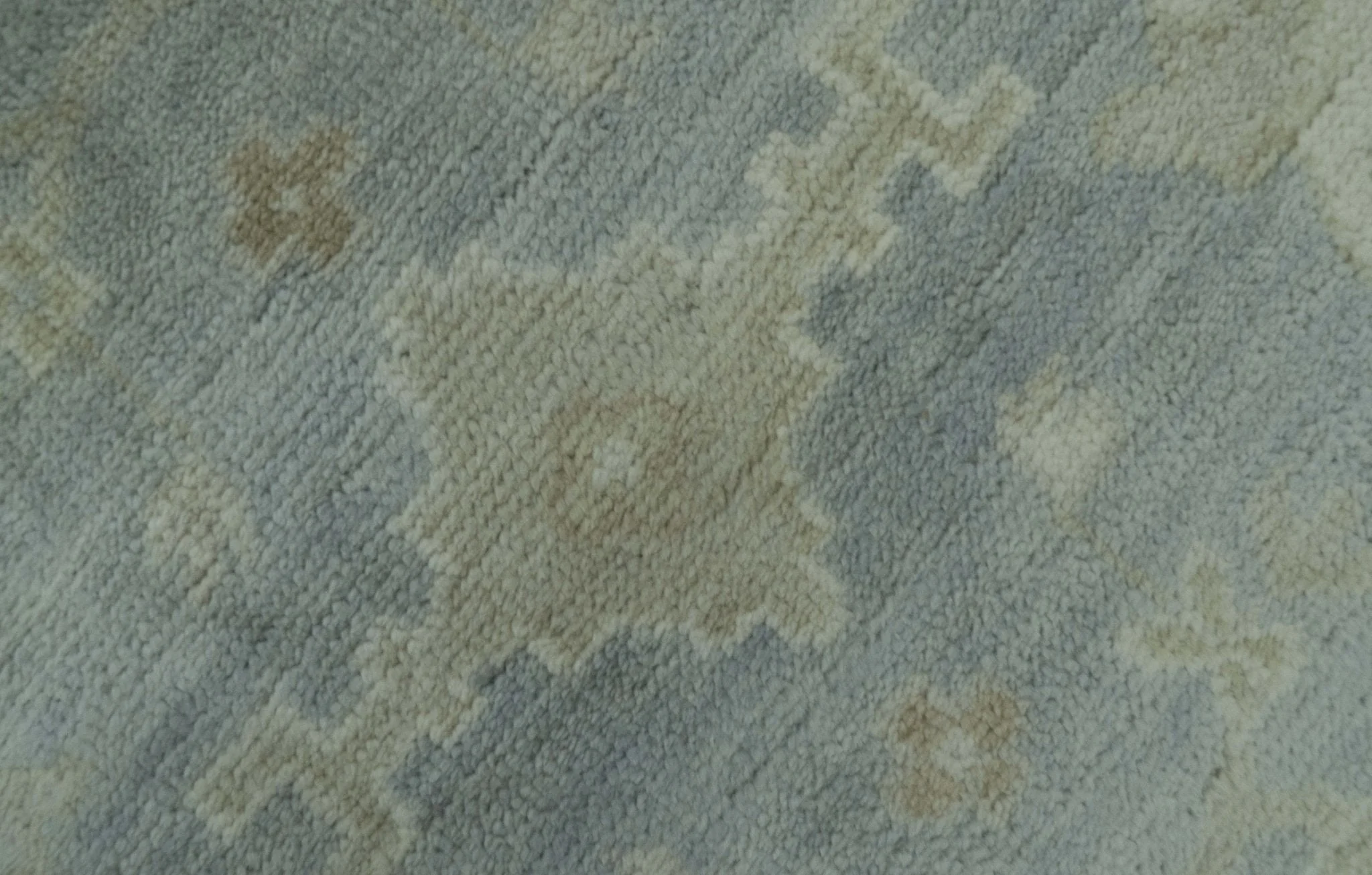 Blue And Beige Traditional Oushak Design Hand Knotted 6x9 wool area rug - Image 5