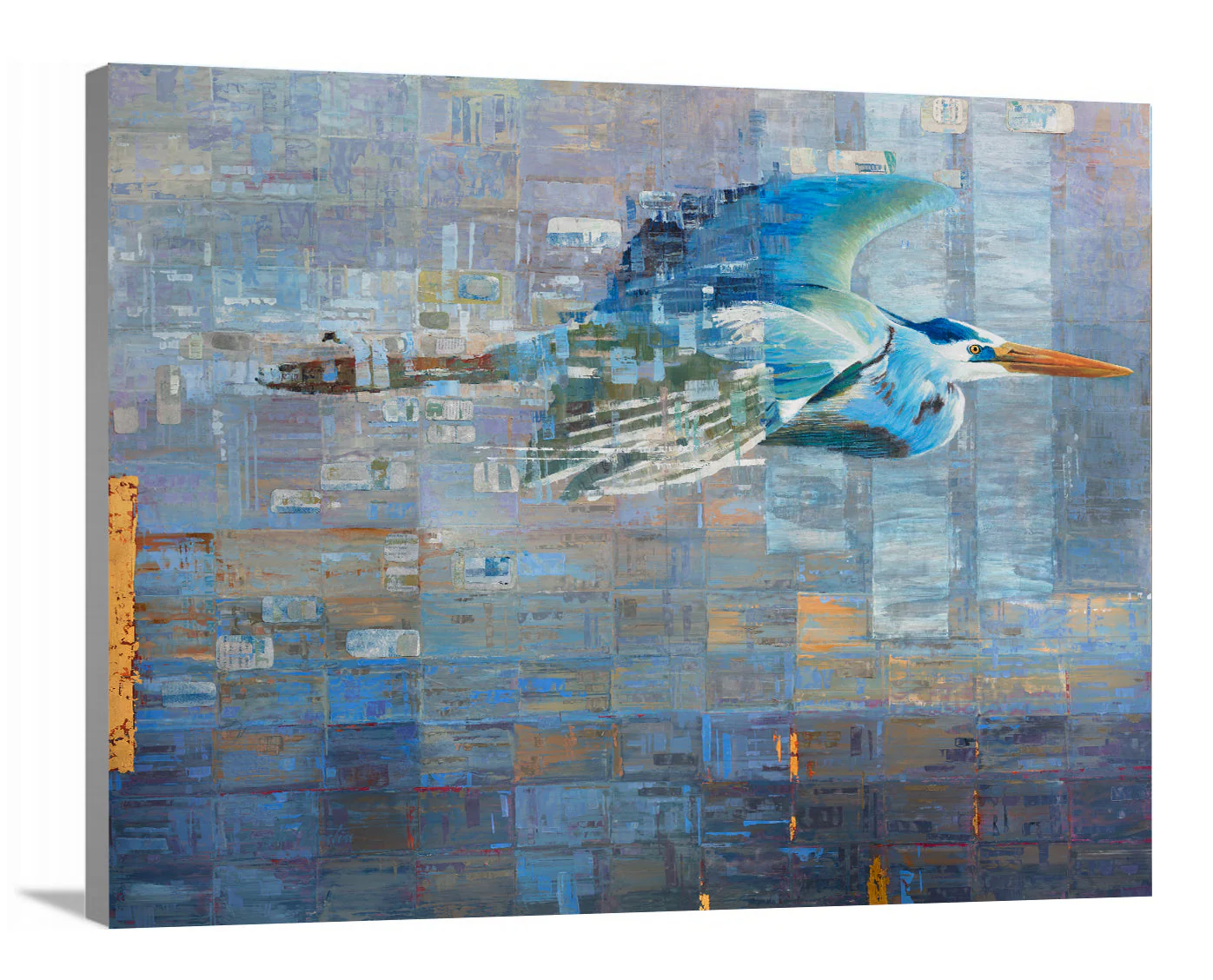 Blue Heron in Flight - Limited Edition Canvas Print - Image 6